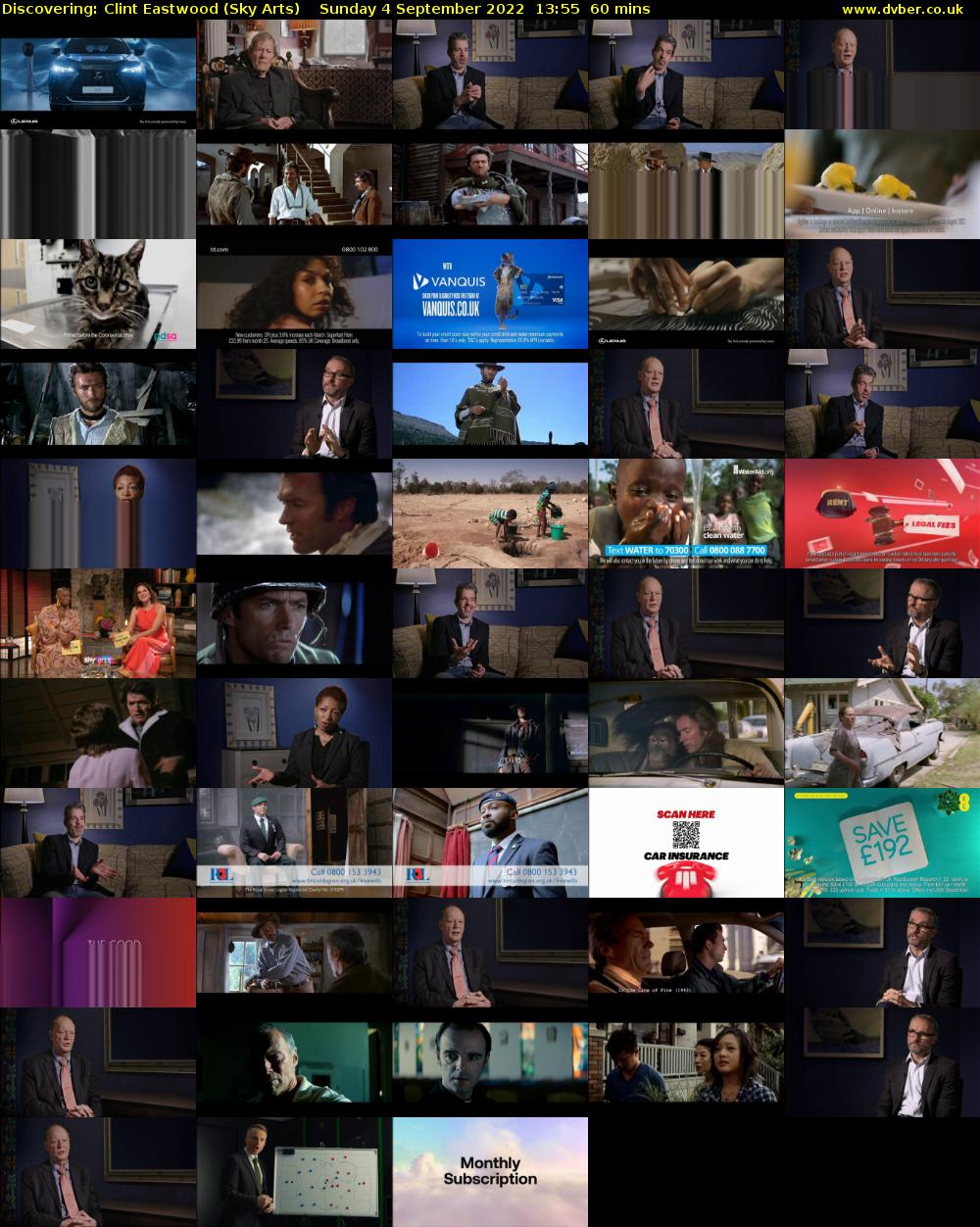 Discovering: Clint Eastwood (Sky Arts) Sunday 4 September 2022 13:55 - 14:55
