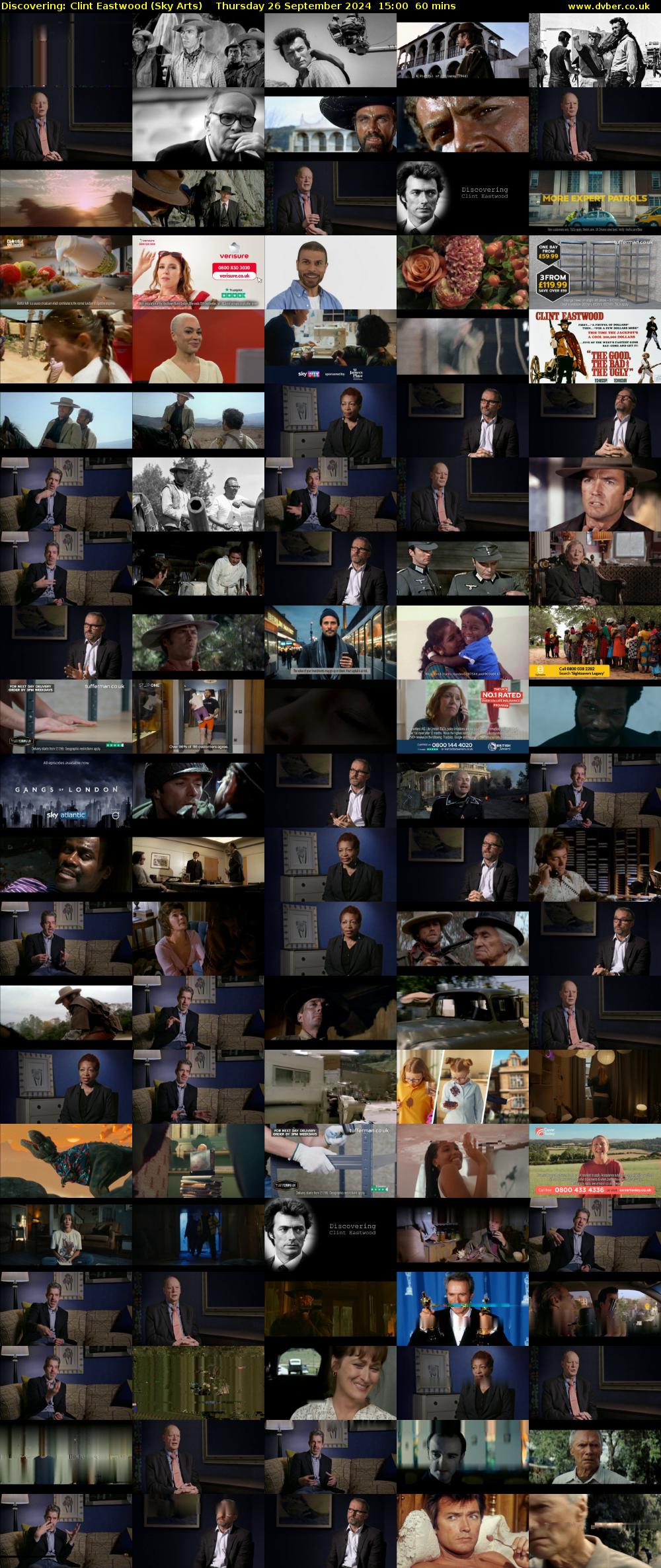 Discovering: Clint Eastwood (Sky Arts) Thursday 26 September 2024 15:00 - 16:00