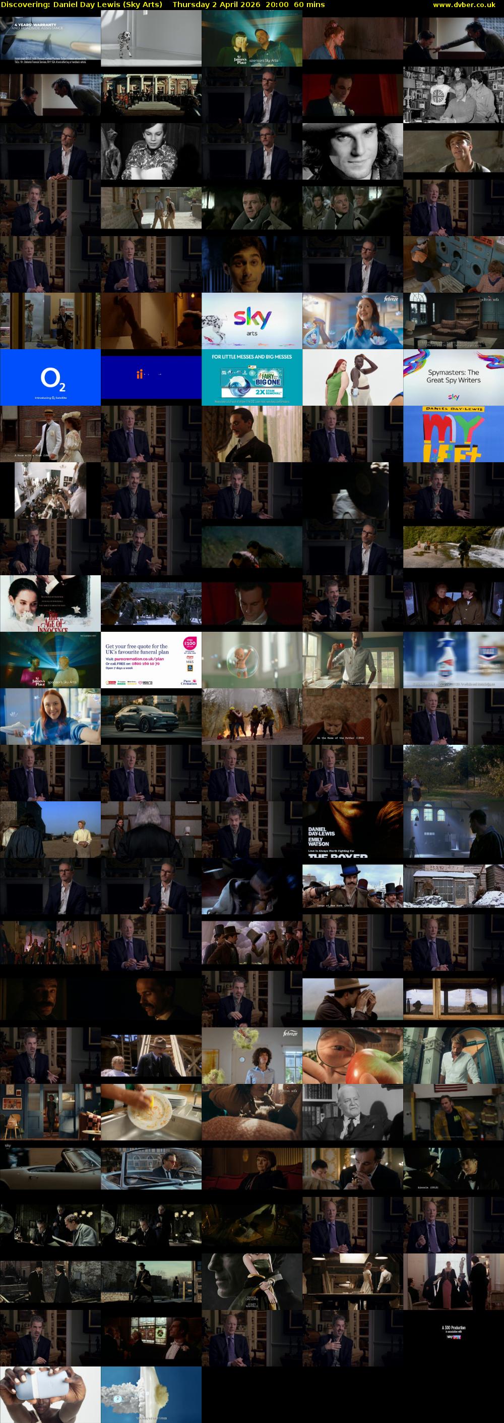 Discovering: Daniel Day Lewis (Sky Arts) Thursday 2 April 2026 20:00 - 21:00