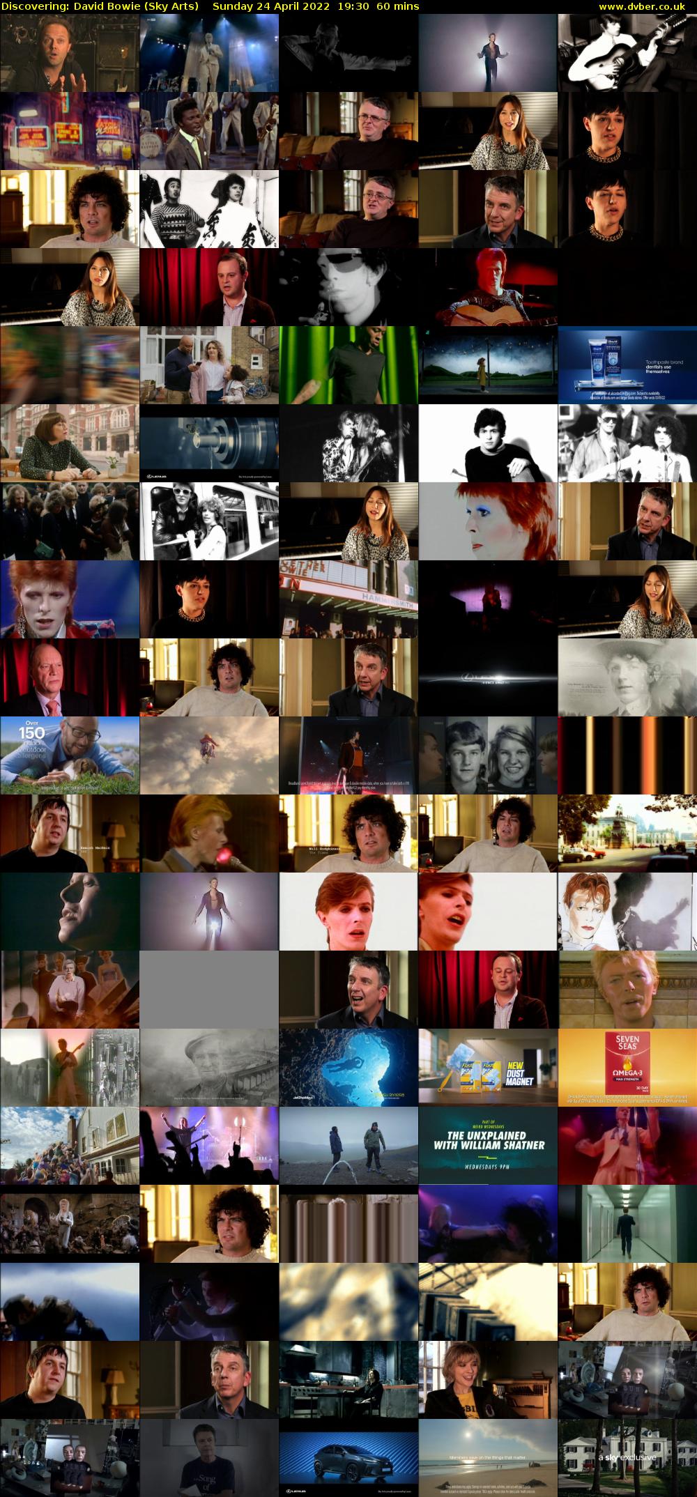Discovering: David Bowie (Sky Arts) Sunday 24 April 2022 19:30 - 20:30