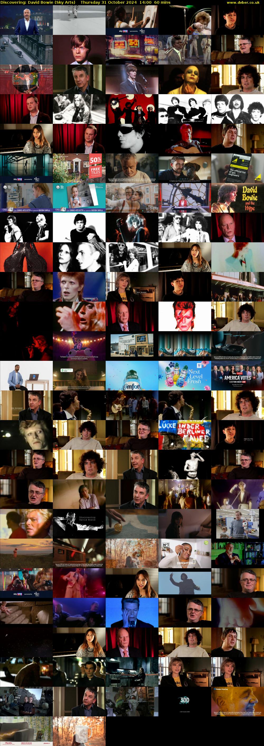Discovering: David Bowie (Sky Arts) Thursday 31 October 2024 14:00 - 15:00