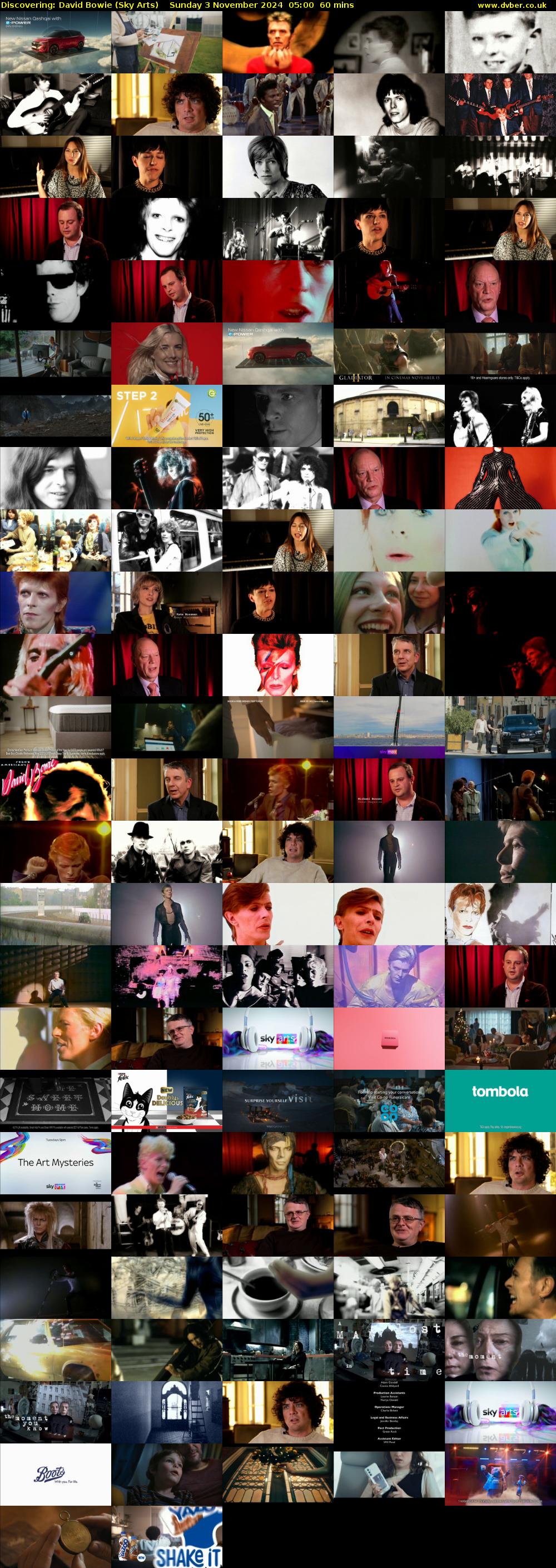 Discovering: David Bowie (Sky Arts) Sunday 3 November 2024 05:00 - 06:00