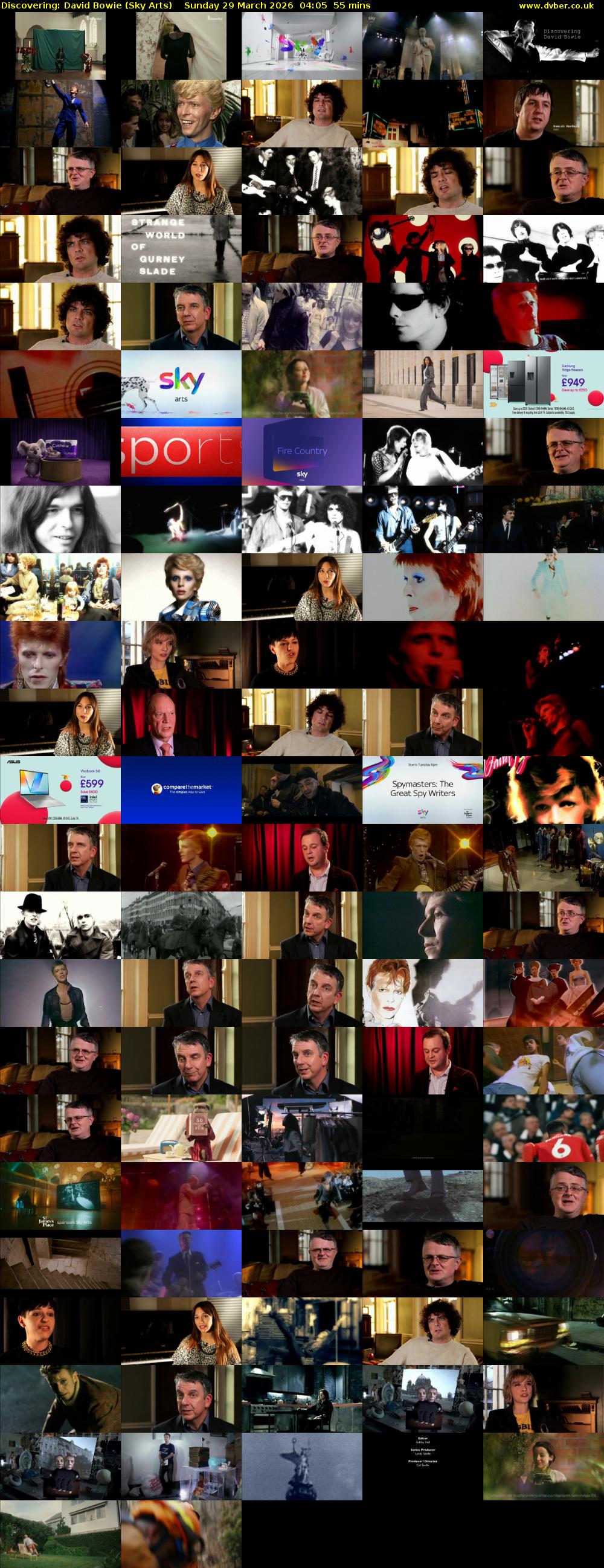 Discovering: David Bowie (Sky Arts) Sunday 29 March 2026 04:05 - 05:00