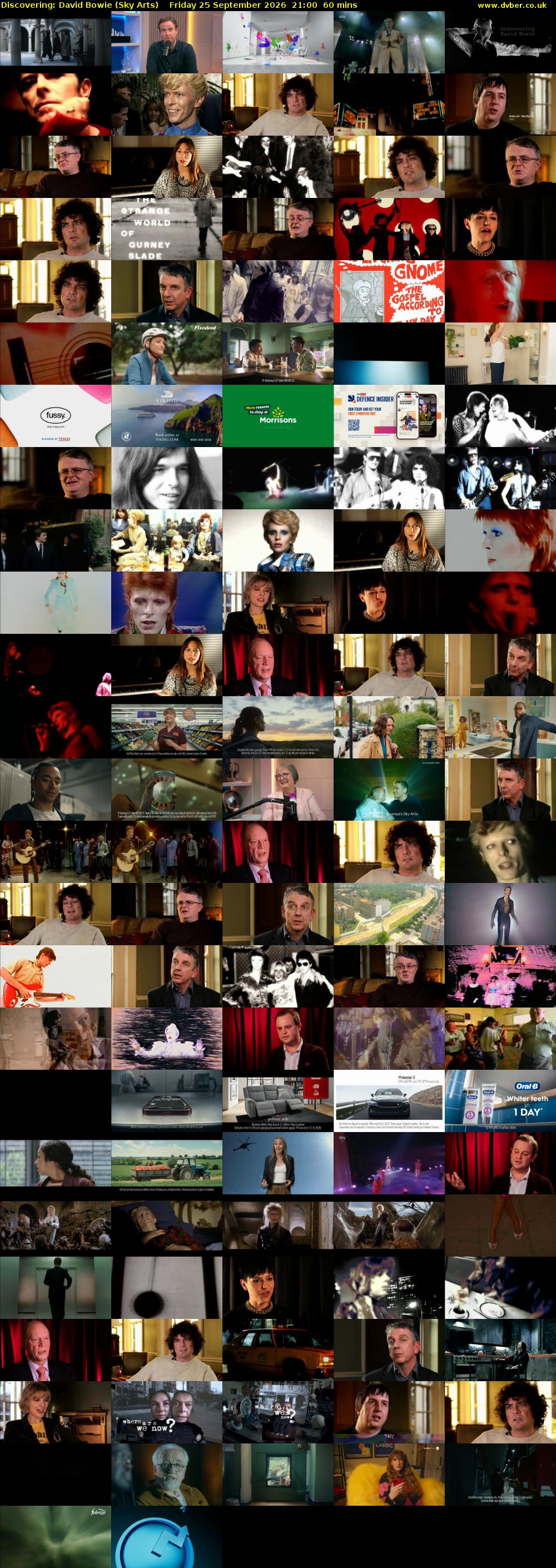 Discovering: David Bowie (Sky Arts) Friday 25 September 2026 21:00 - 22:00