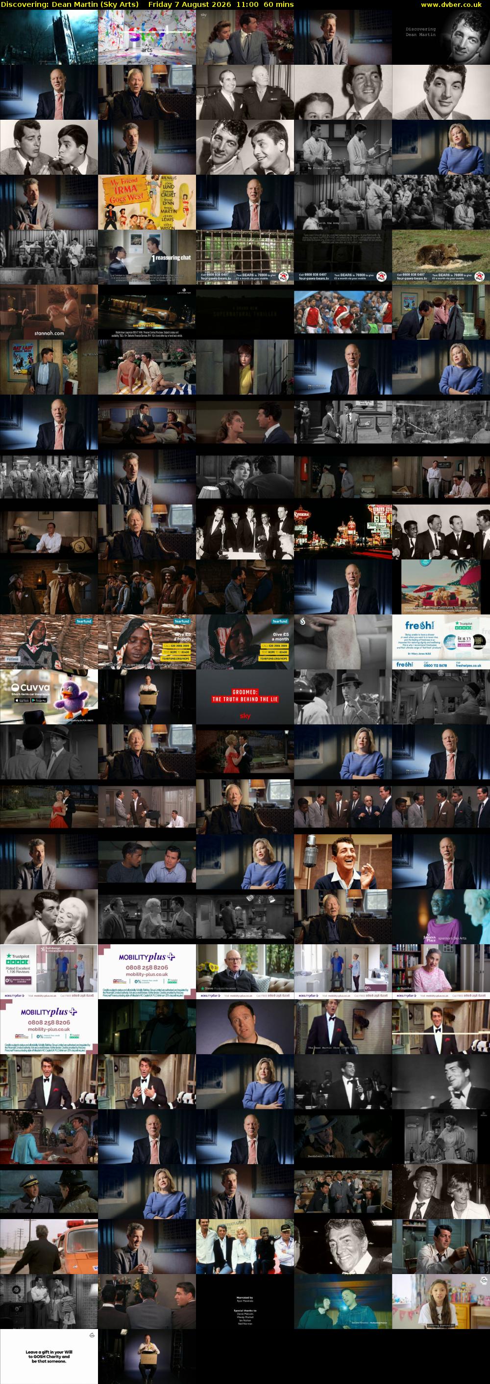 Discovering: Dean Martin (Sky Arts) Friday 7 August 2026 11:00 - 12:00