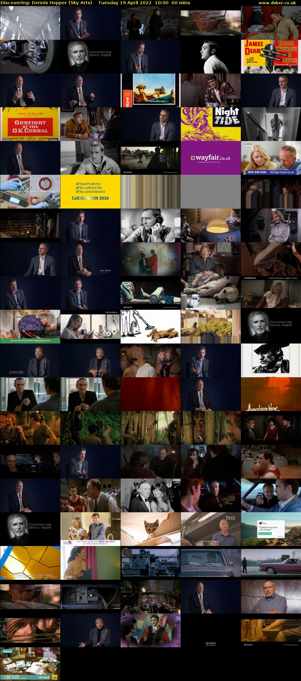 Discovering: Dennis Hopper (Sky Arts) Tuesday 19 April 2022 10:00 - 11:00