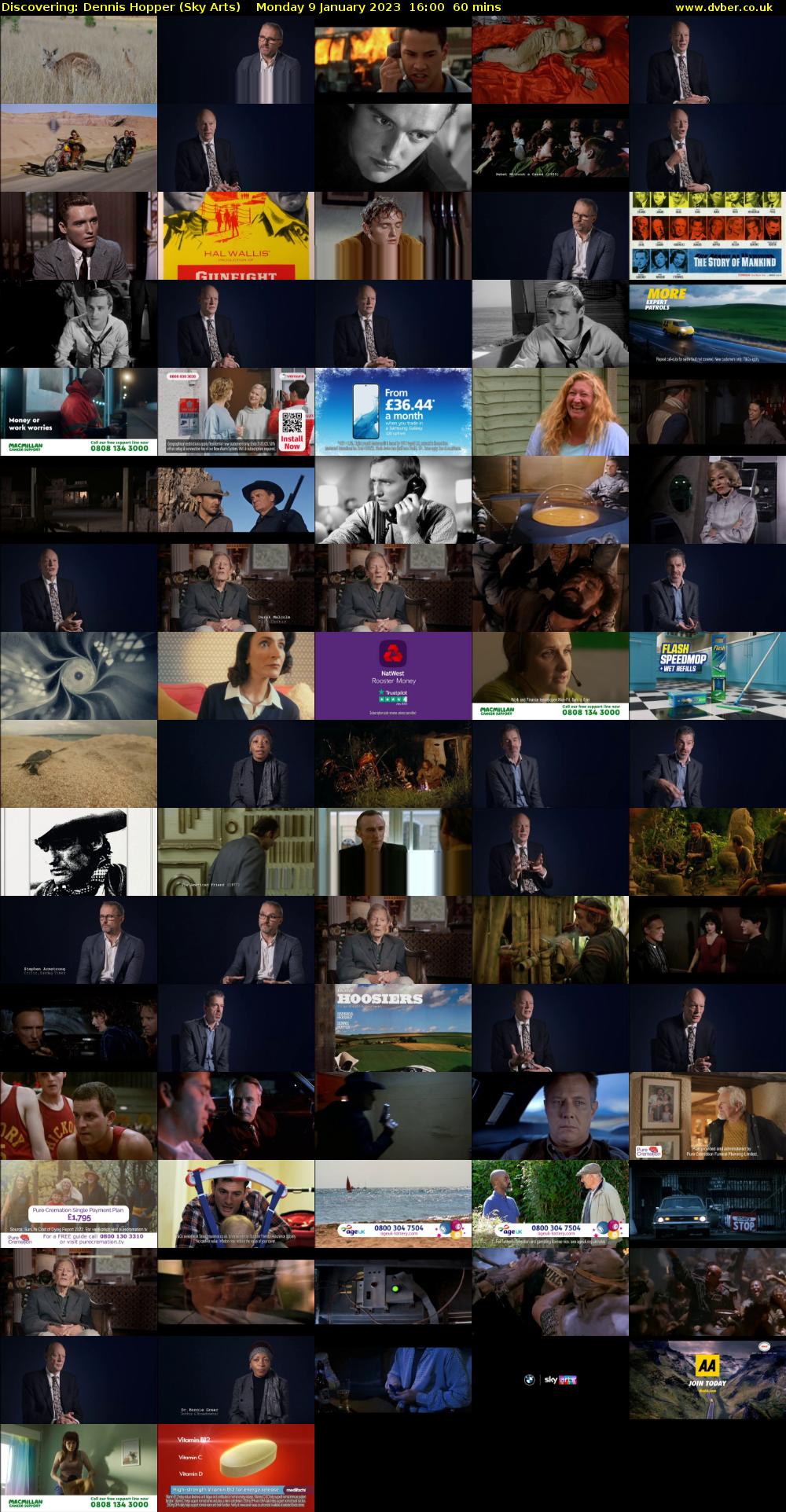 Discovering: Dennis Hopper (Sky Arts) Monday 9 January 2023 16:00 - 17:00