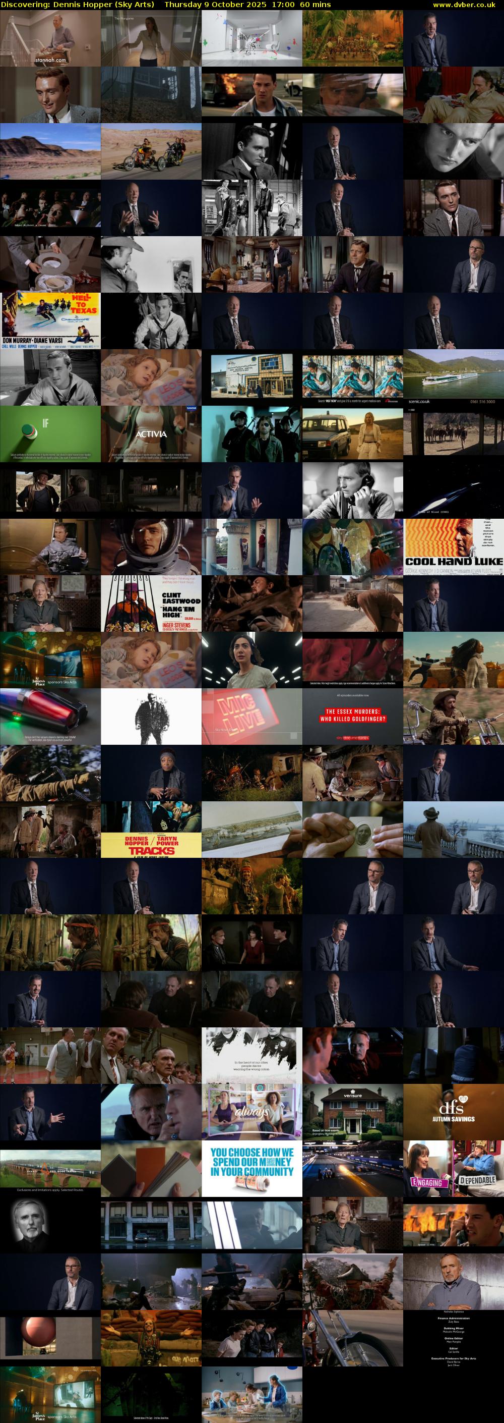 Discovering: Dennis Hopper (Sky Arts) Thursday 9 October 2025 17:00 - 18:00