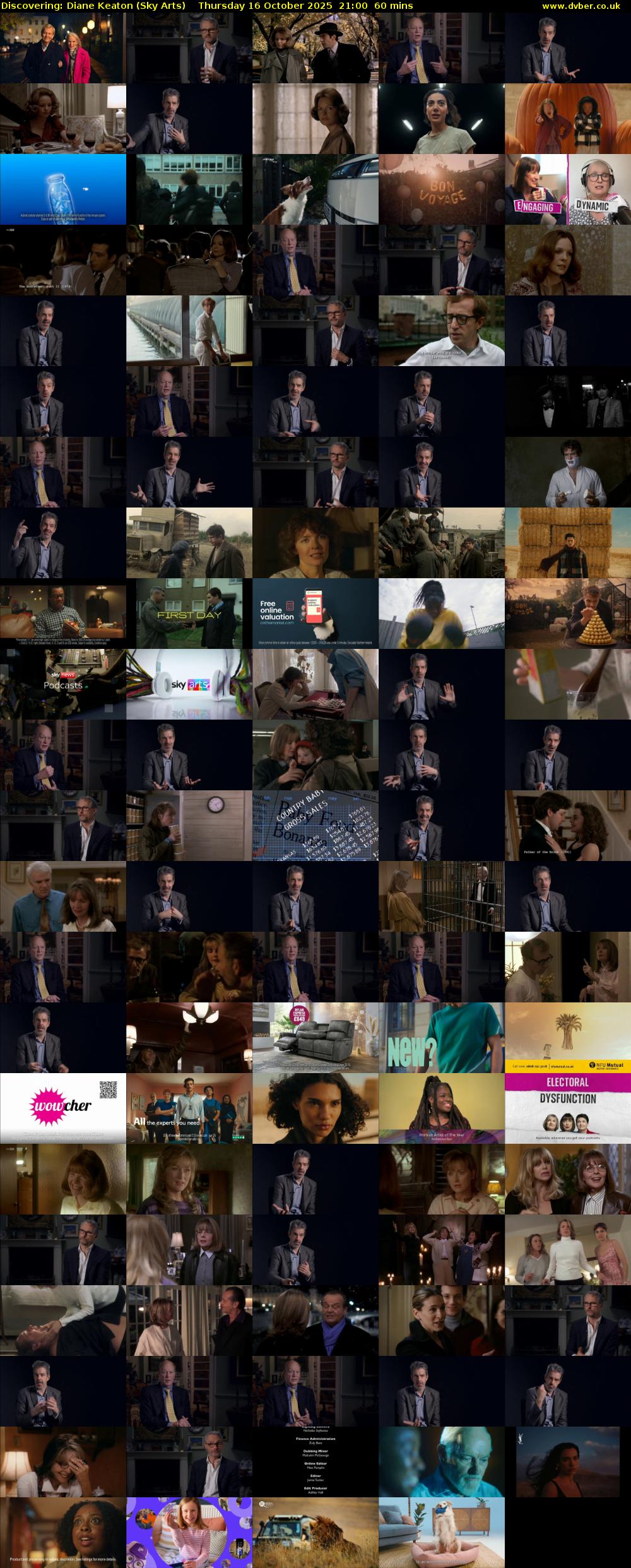 Discovering: Diane Keaton (Sky Arts) Thursday 16 October 2025 21:00 - 22:00