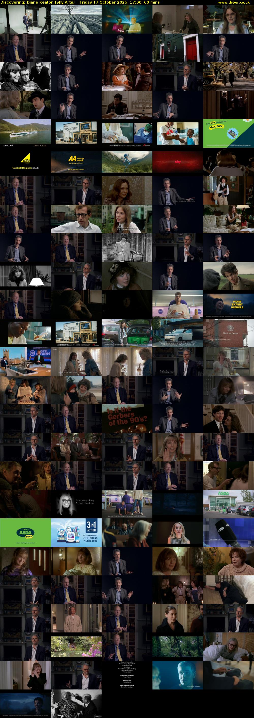 Discovering: Diane Keaton (Sky Arts) Friday 17 October 2025 17:00 - 18:00