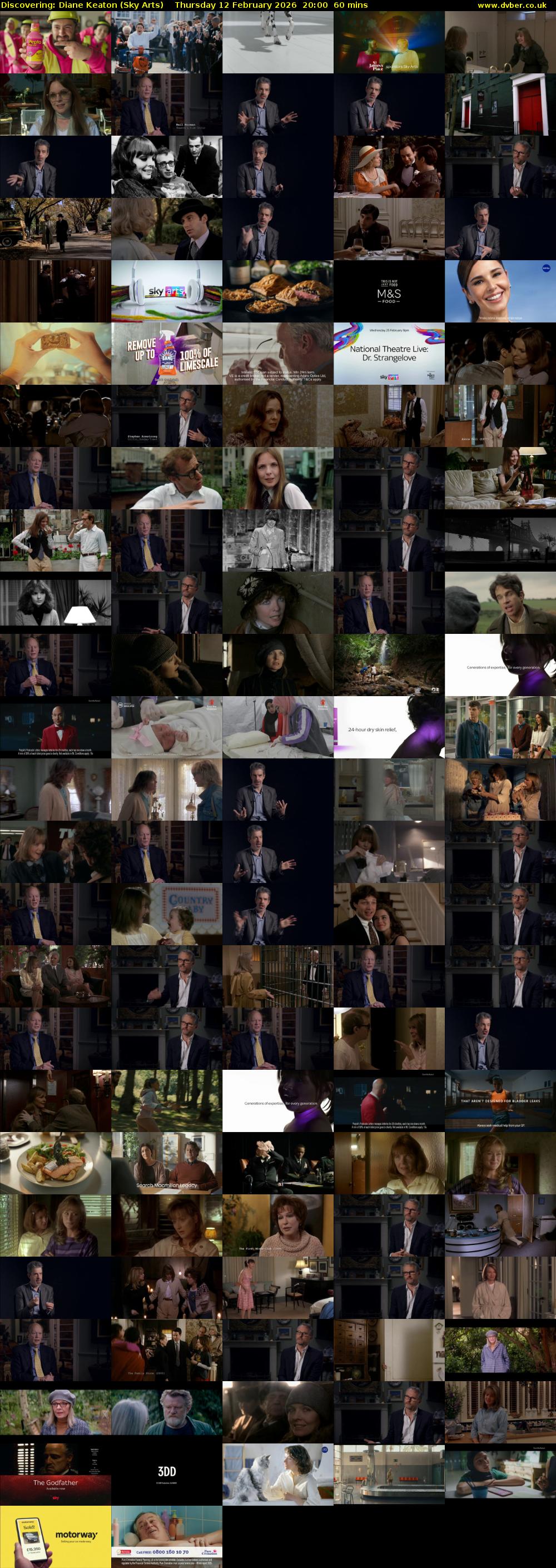 Discovering: Diane Keaton (Sky Arts) Thursday 12 February 2026 20:00 - 21:00