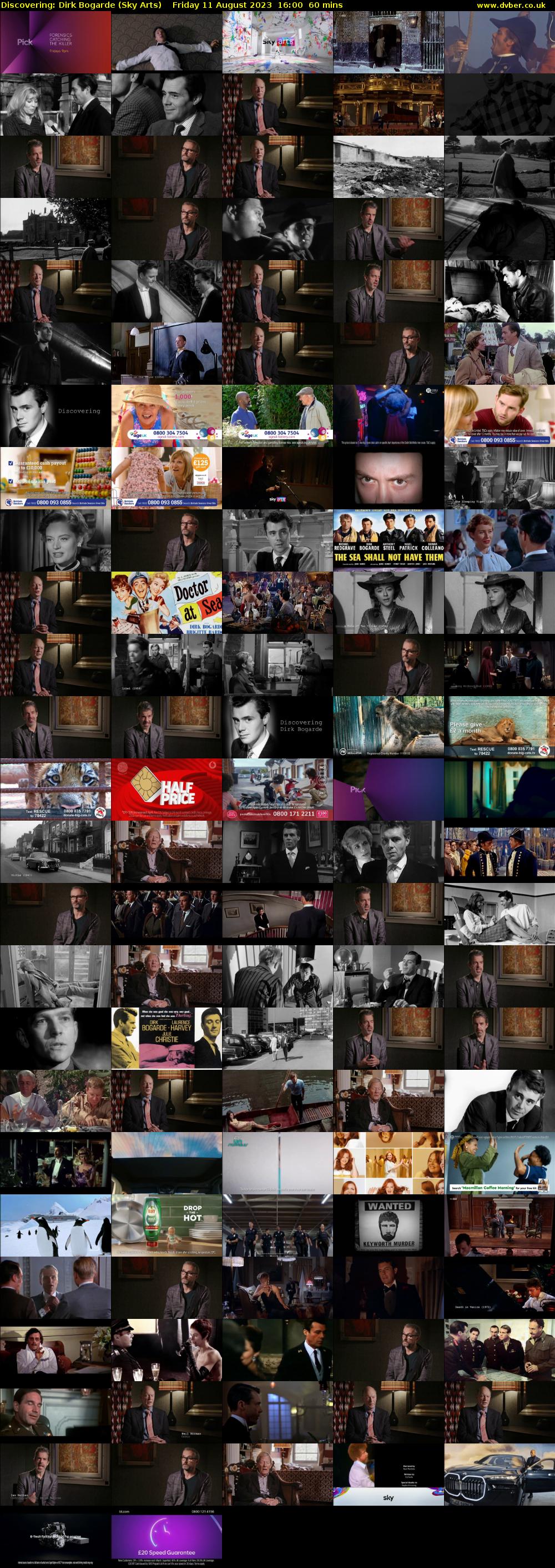 Discovering: Dirk Bogarde (Sky Arts) Friday 11 August 2023 16:00 - 17:00