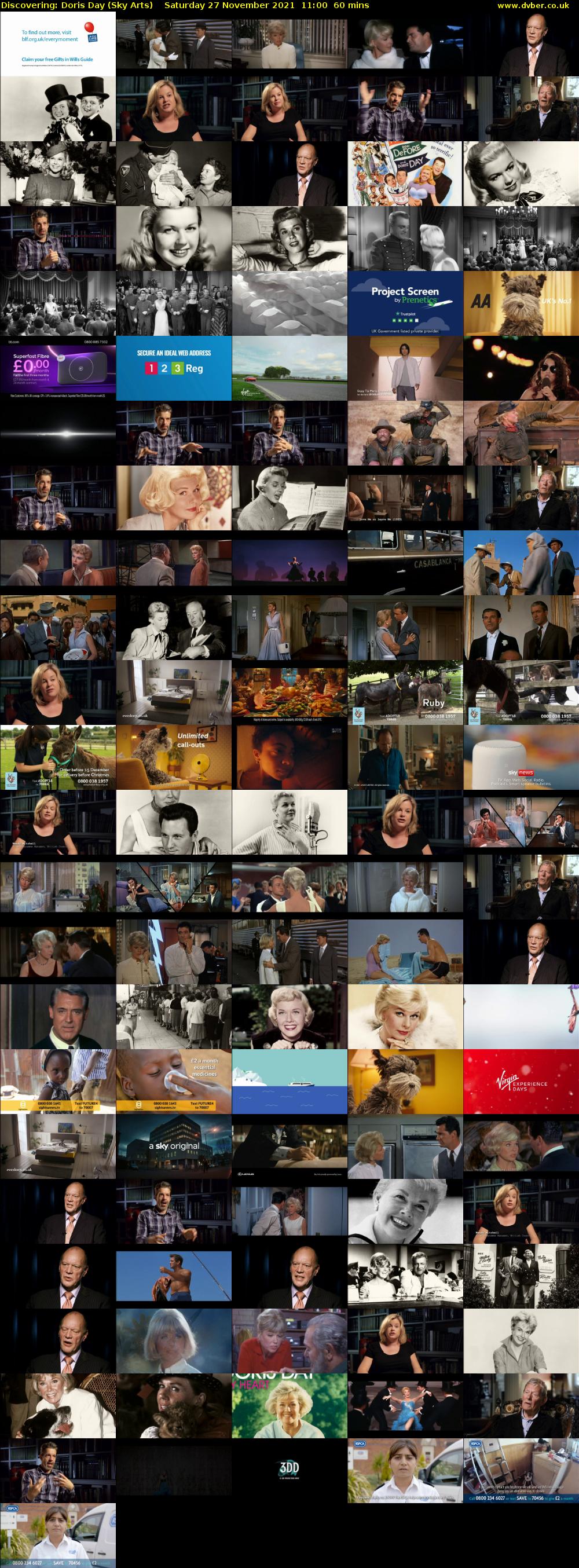 Discovering: Doris Day (Sky Arts) Saturday 27 November 2021 11:00 - 12:00