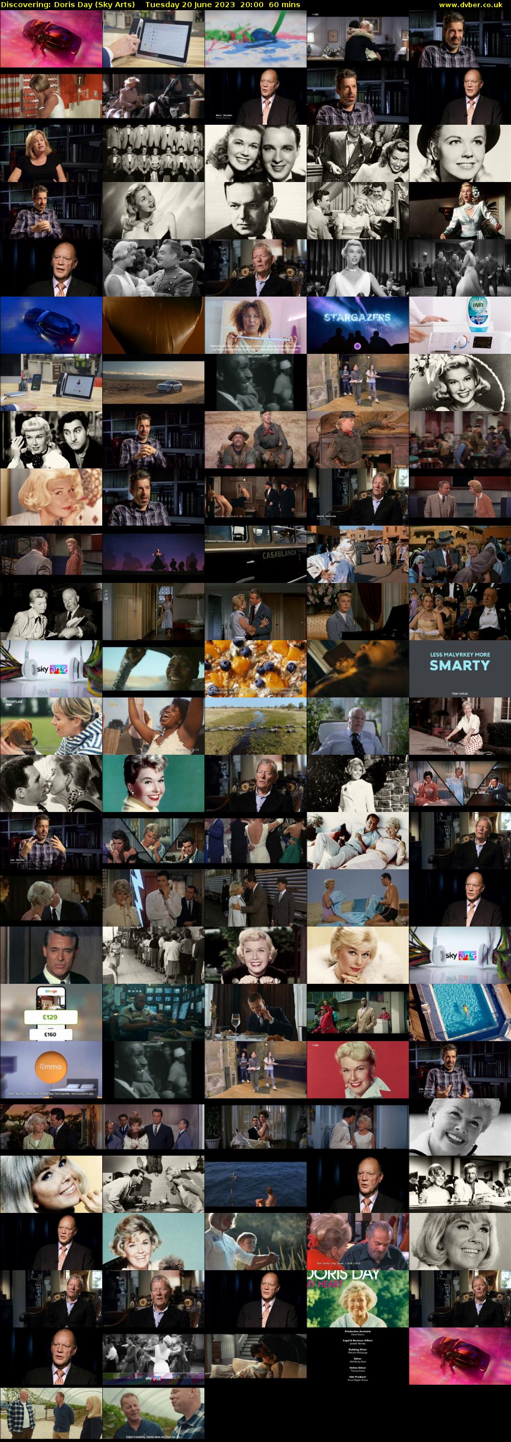 Discovering: Doris Day (Sky Arts) Tuesday 20 June 2023 20:00 - 21:00