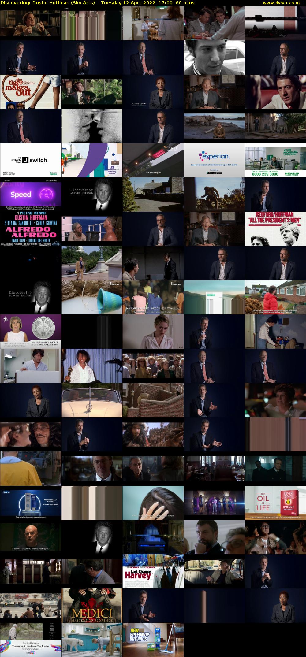 Discovering: Dustin Hoffman (Sky Arts) Tuesday 12 April 2022 17:00 - 18:00