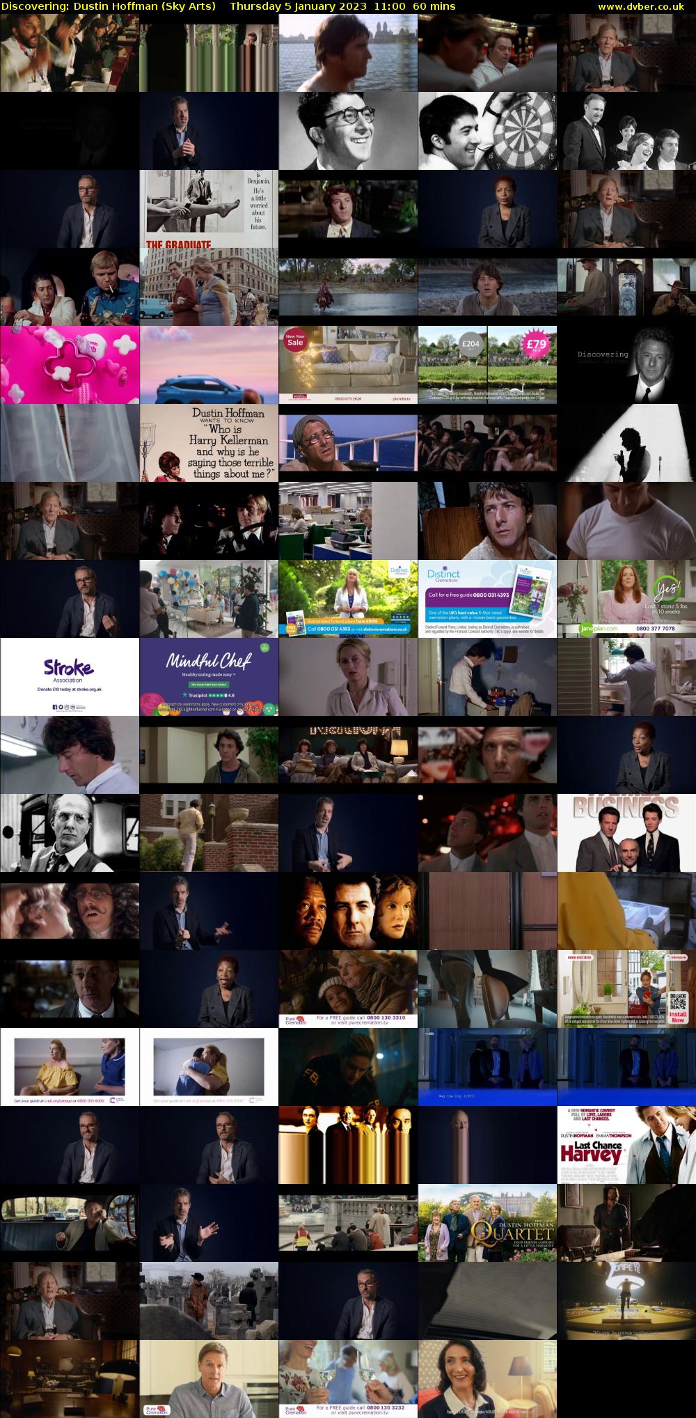Discovering: Dustin Hoffman (Sky Arts) Thursday 5 January 2023 11:00 - 12:00