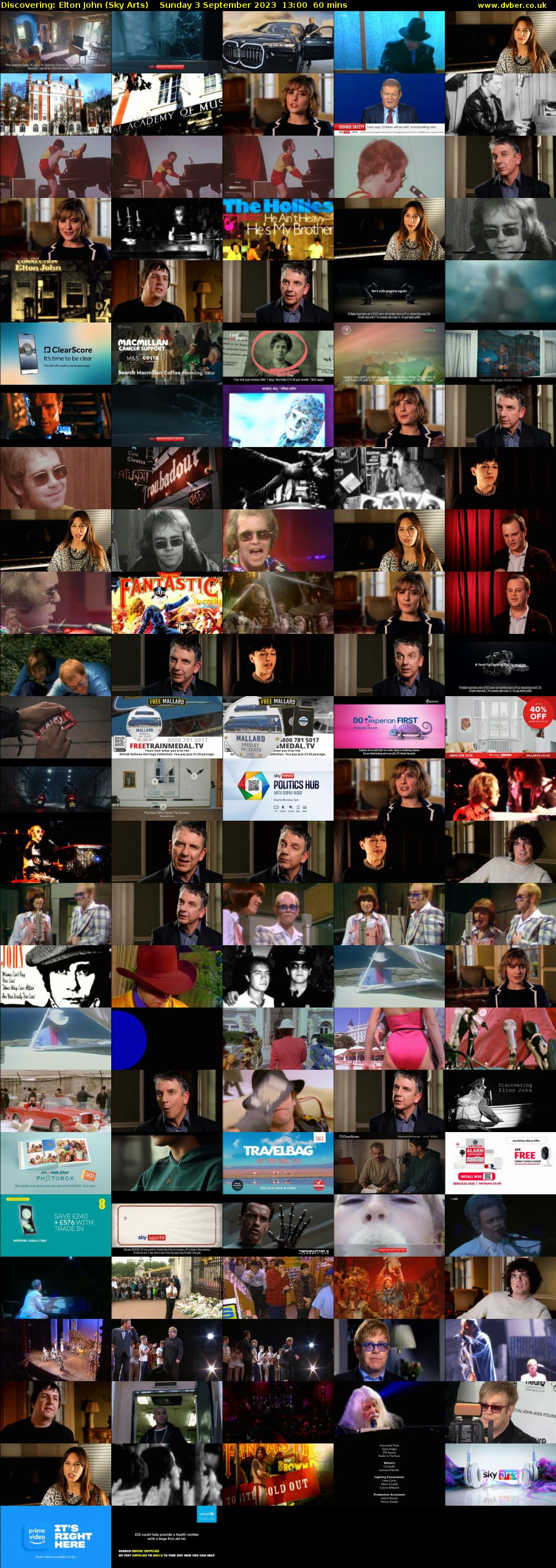 Discovering: Elton John (Sky Arts) Sunday 3 September 2023 13:00 - 14:00