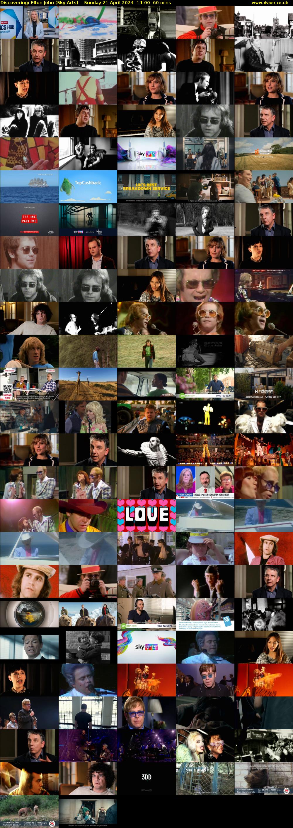 Discovering: Elton John (Sky Arts) Sunday 21 April 2024 14:00 - 15:00