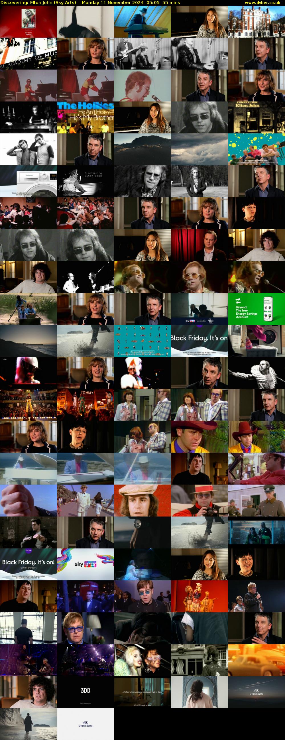 Discovering: Elton John (Sky Arts) Monday 11 November 2024 05:05 - 06:00