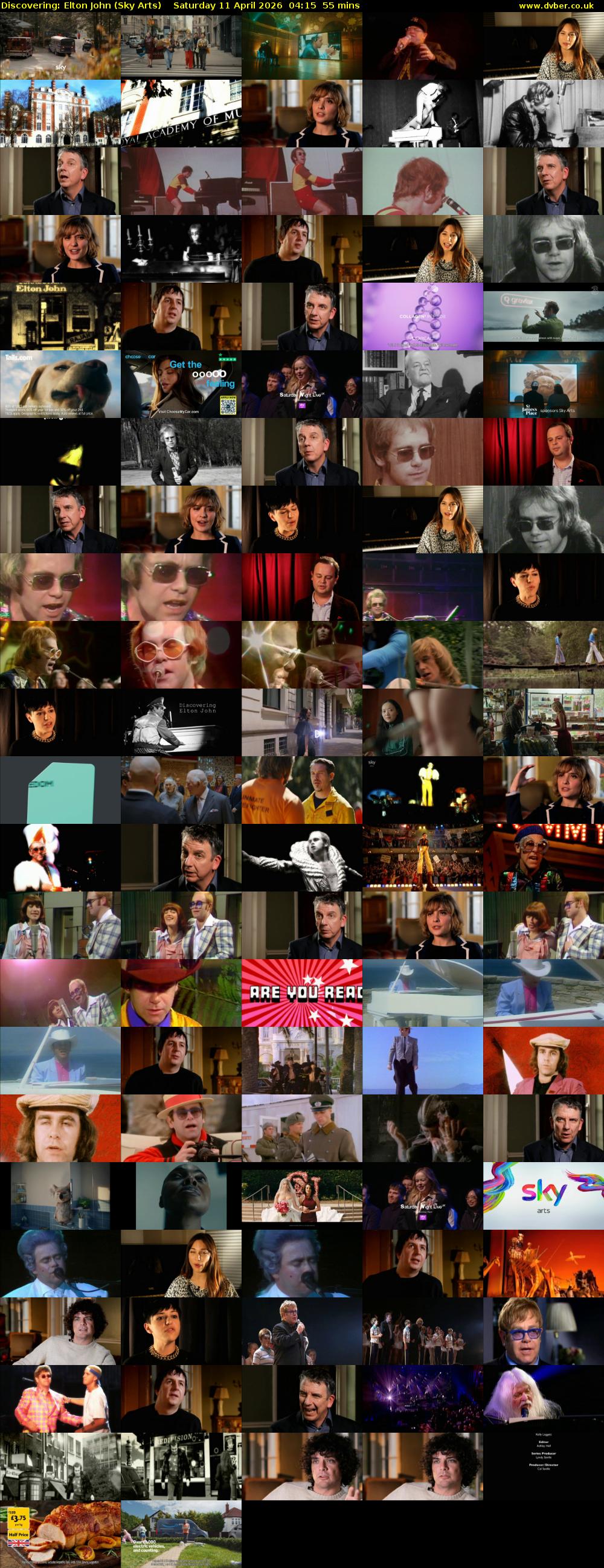 Discovering: Elton John (Sky Arts) Saturday 11 April 2026 04:15 - 05:10