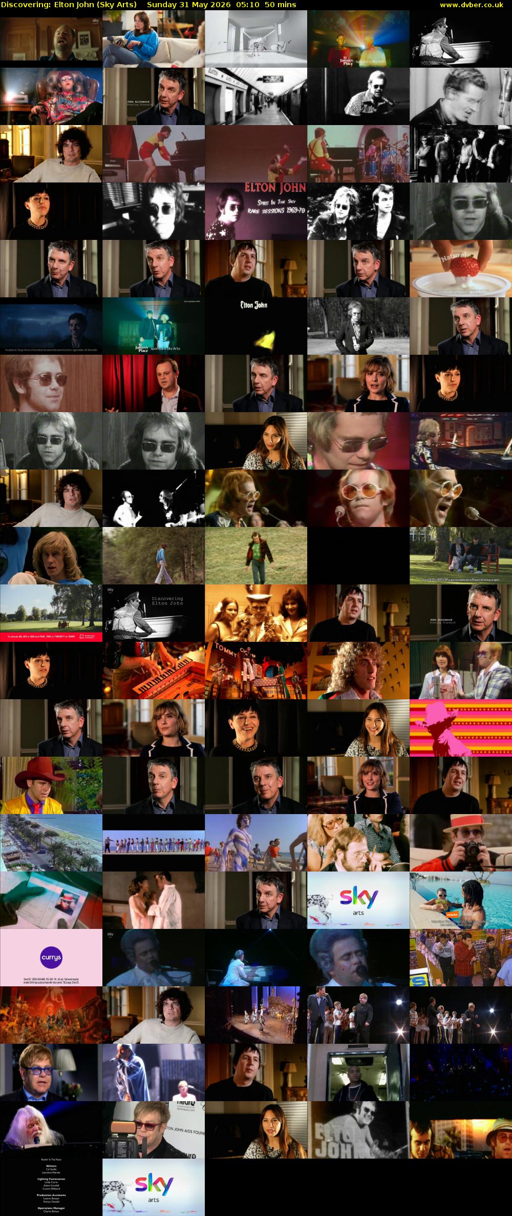 Discovering: Elton John (Sky Arts) Sunday 31 May 2026 05:10 - 06:00