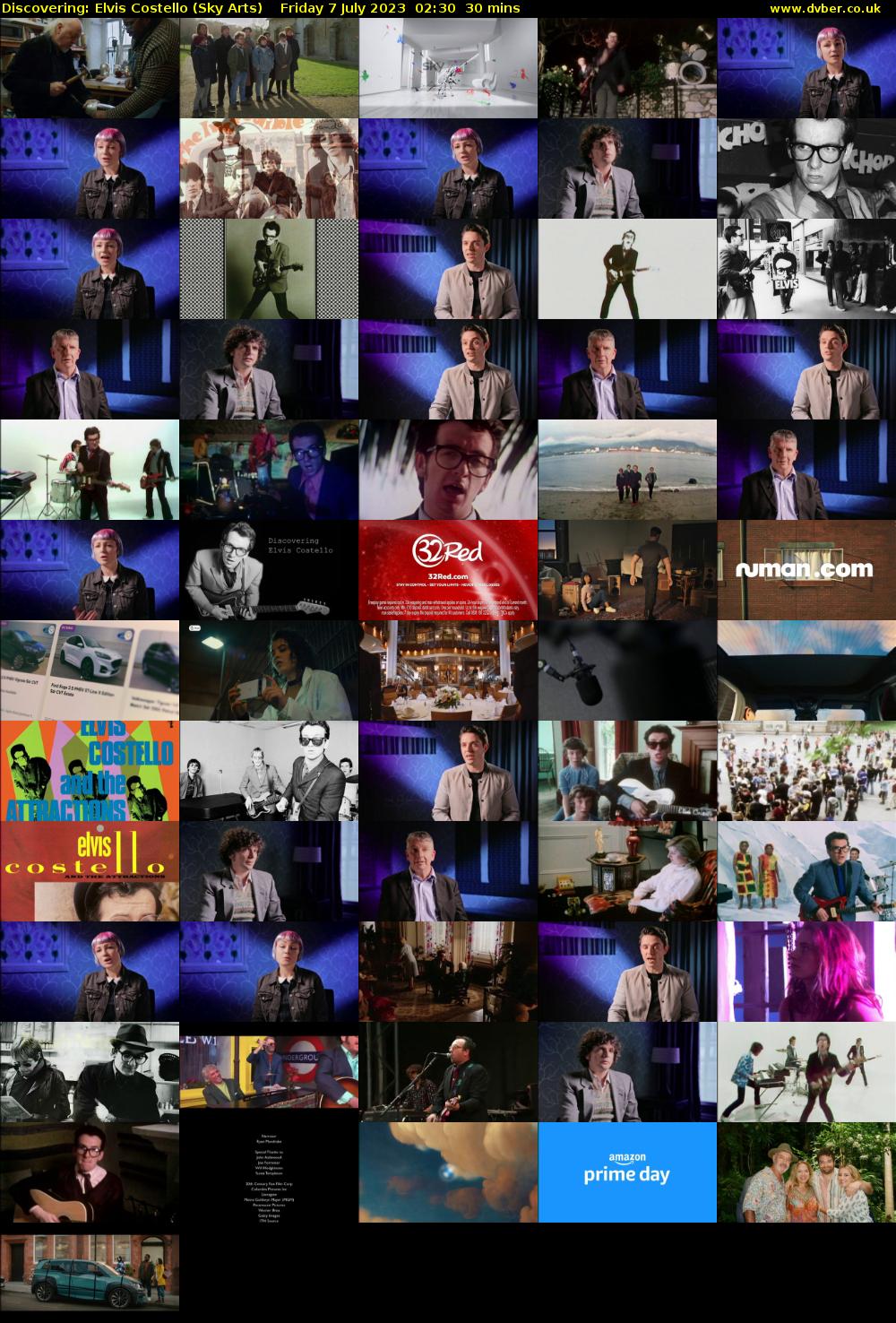 Discovering: Elvis Costello (Sky Arts) Friday 7 July 2023 02:30 - 03:00