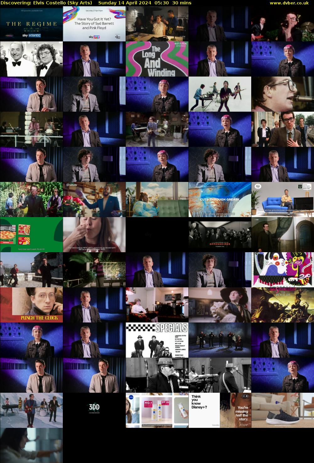 Discovering: Elvis Costello (Sky Arts) Sunday 14 April 2024 05:30 - 06:00