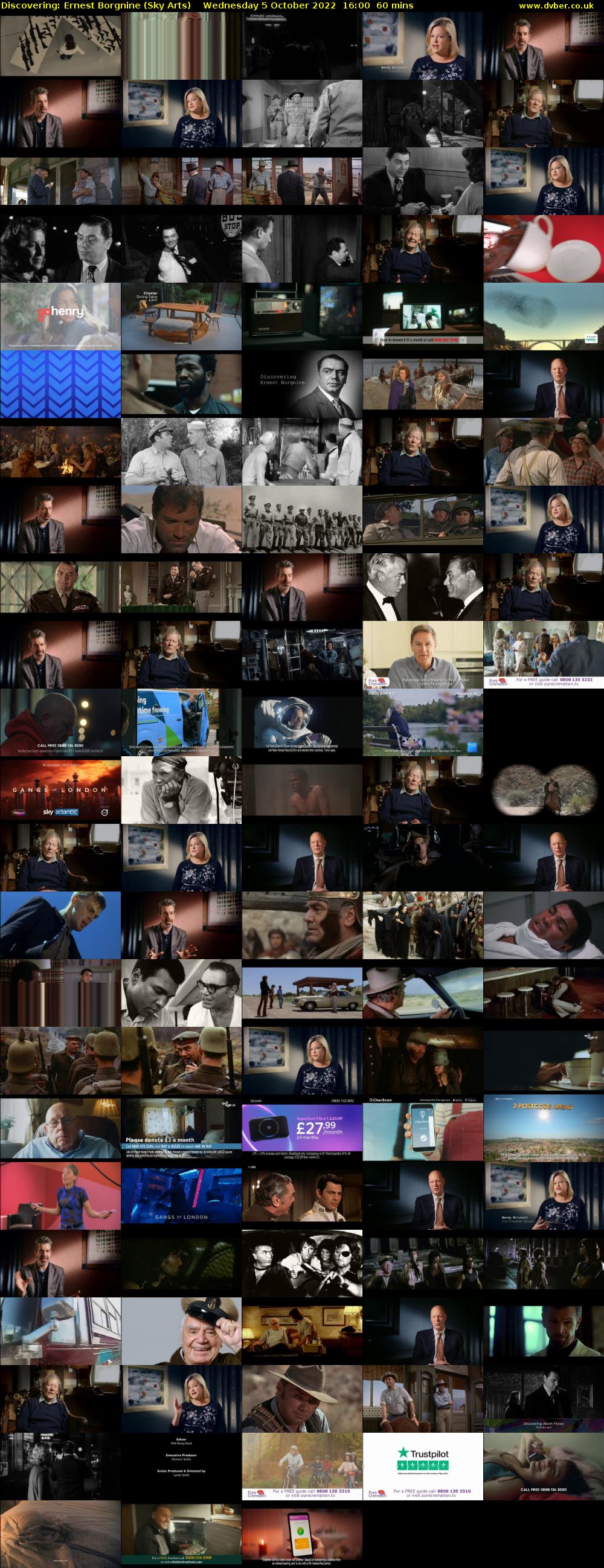 Discovering: Ernest Borgnine (Sky Arts) Wednesday 5 October 2022 16:00 - 17:00