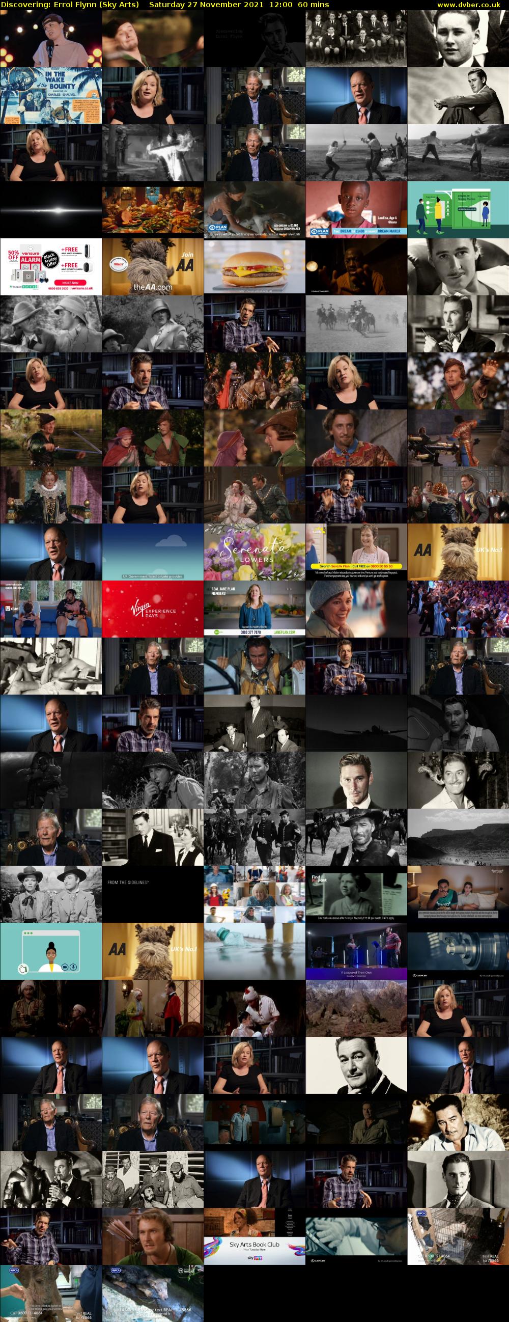 Discovering: Errol Flynn (Sky Arts) Saturday 27 November 2021 12:00 - 13:00