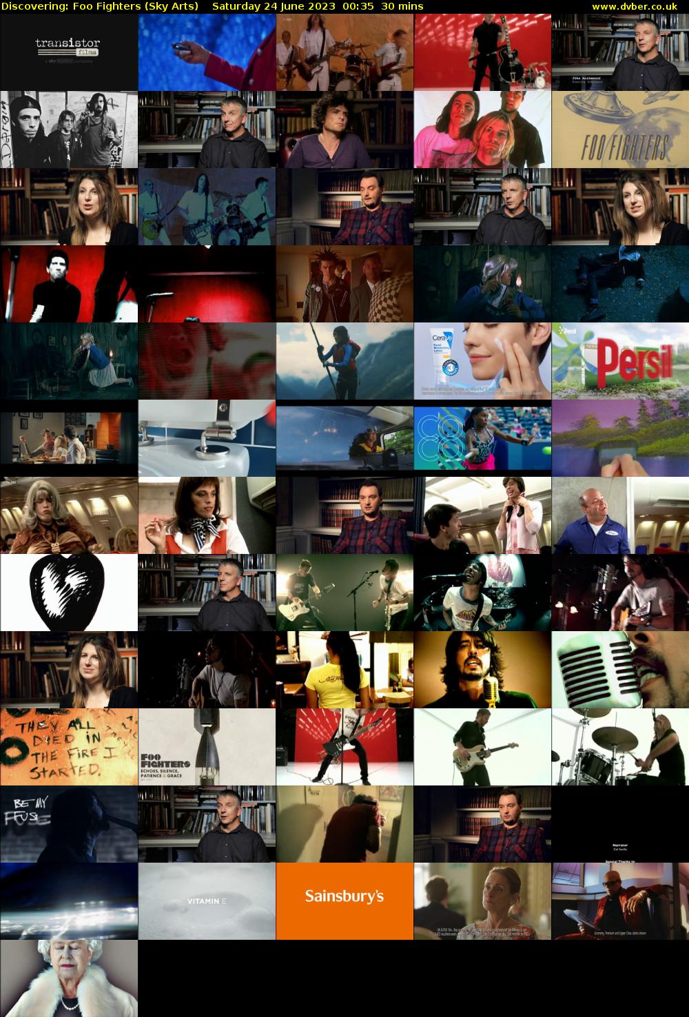 Discovering: Foo Fighters (Sky Arts) Saturday 24 June 2023 00:35 - 01:05