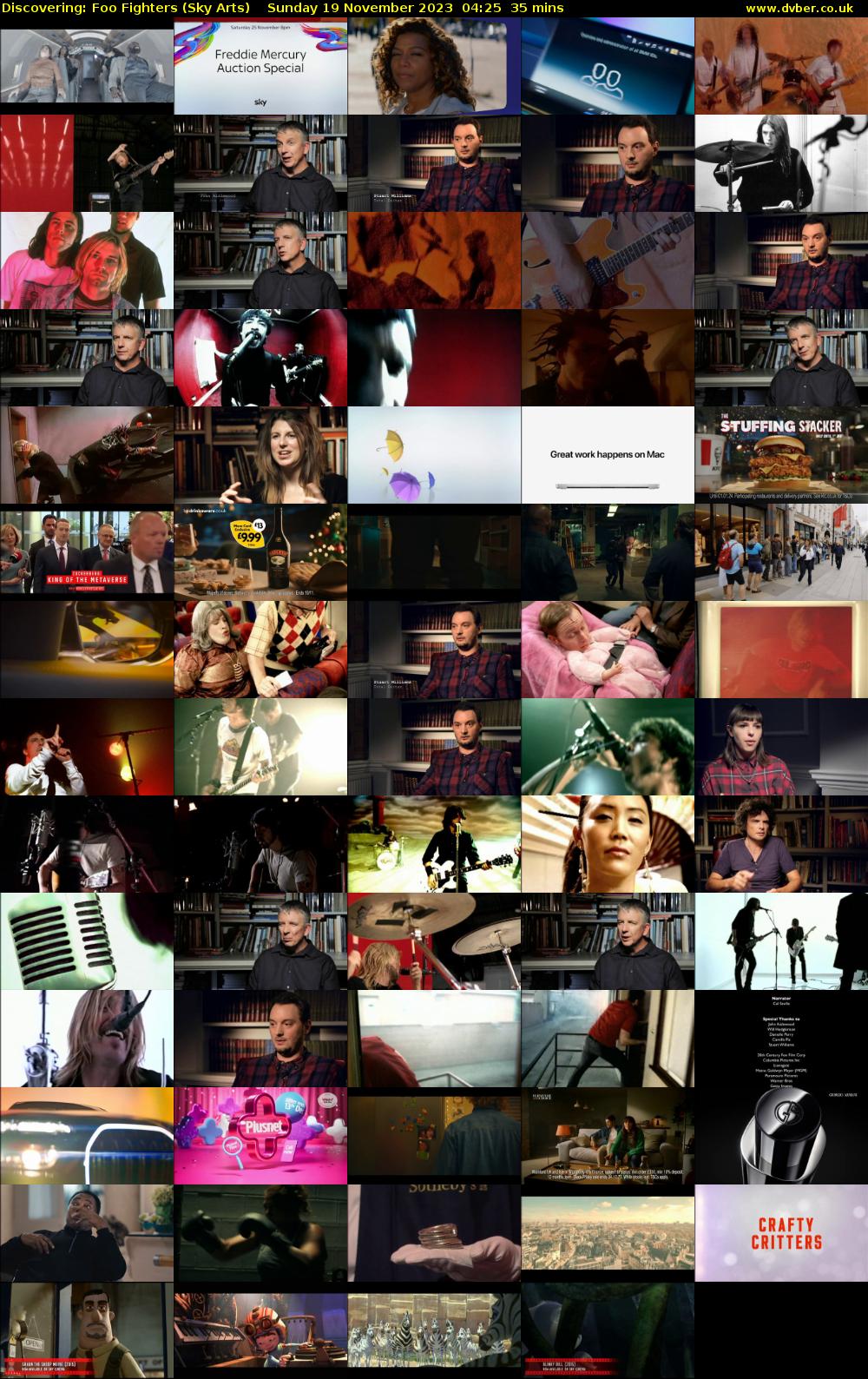 Discovering: Foo Fighters (Sky Arts) Sunday 19 November 2023 04:25 - 05:00