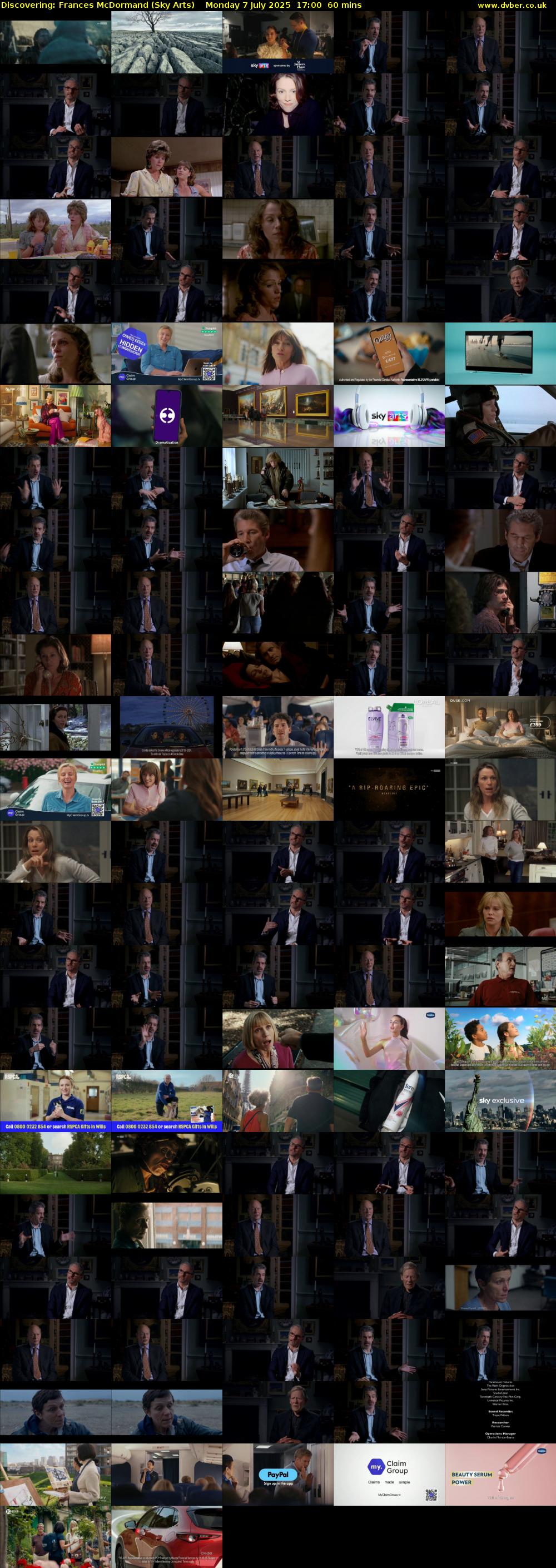 Discovering: Frances McDormand (Sky Arts) Monday 7 July 2025 17:00 - 18:00