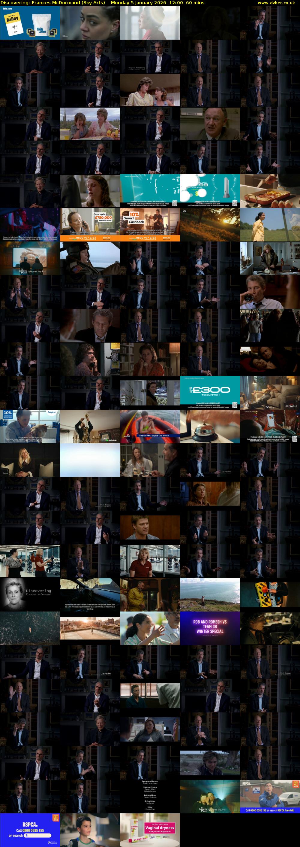 Discovering: Frances McDormand (Sky Arts) Monday 5 January 2026 12:00 - 13:00