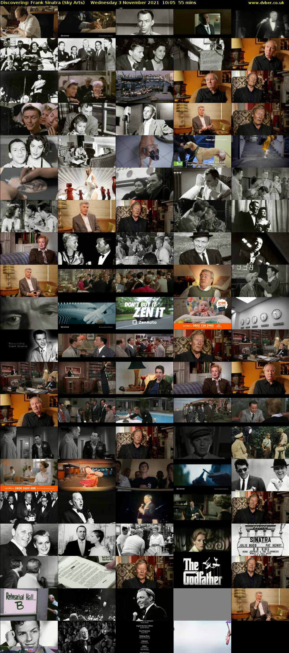 Discovering: Frank Sinatra (Sky Arts) Wednesday 3 November 2021 10:05 - 11:00