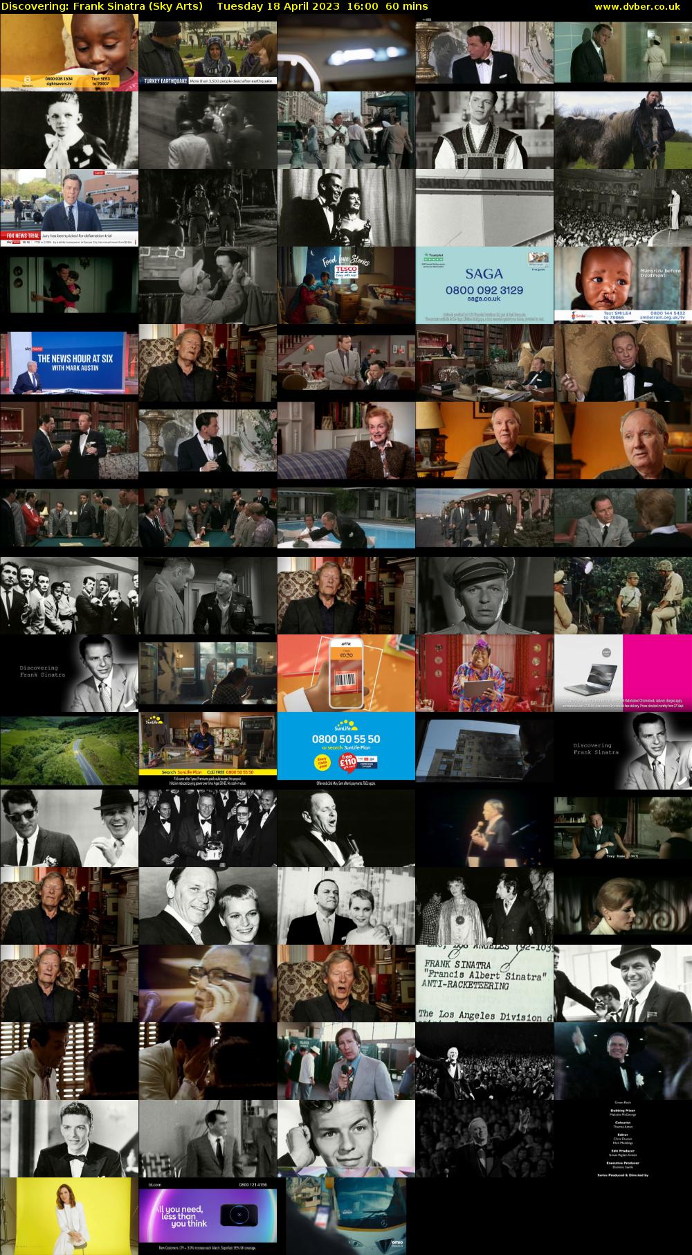 Discovering: Frank Sinatra (Sky Arts) Tuesday 18 April 2023 16:00 - 17:00