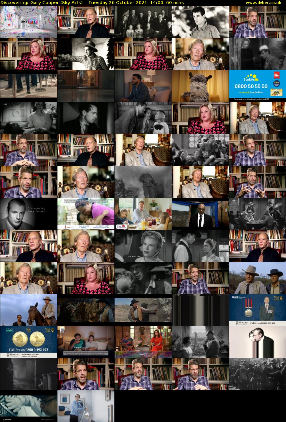 Discovering: Gary Cooper (Sky Arts) Tuesday 26 October 2021 14:00 - 15:00