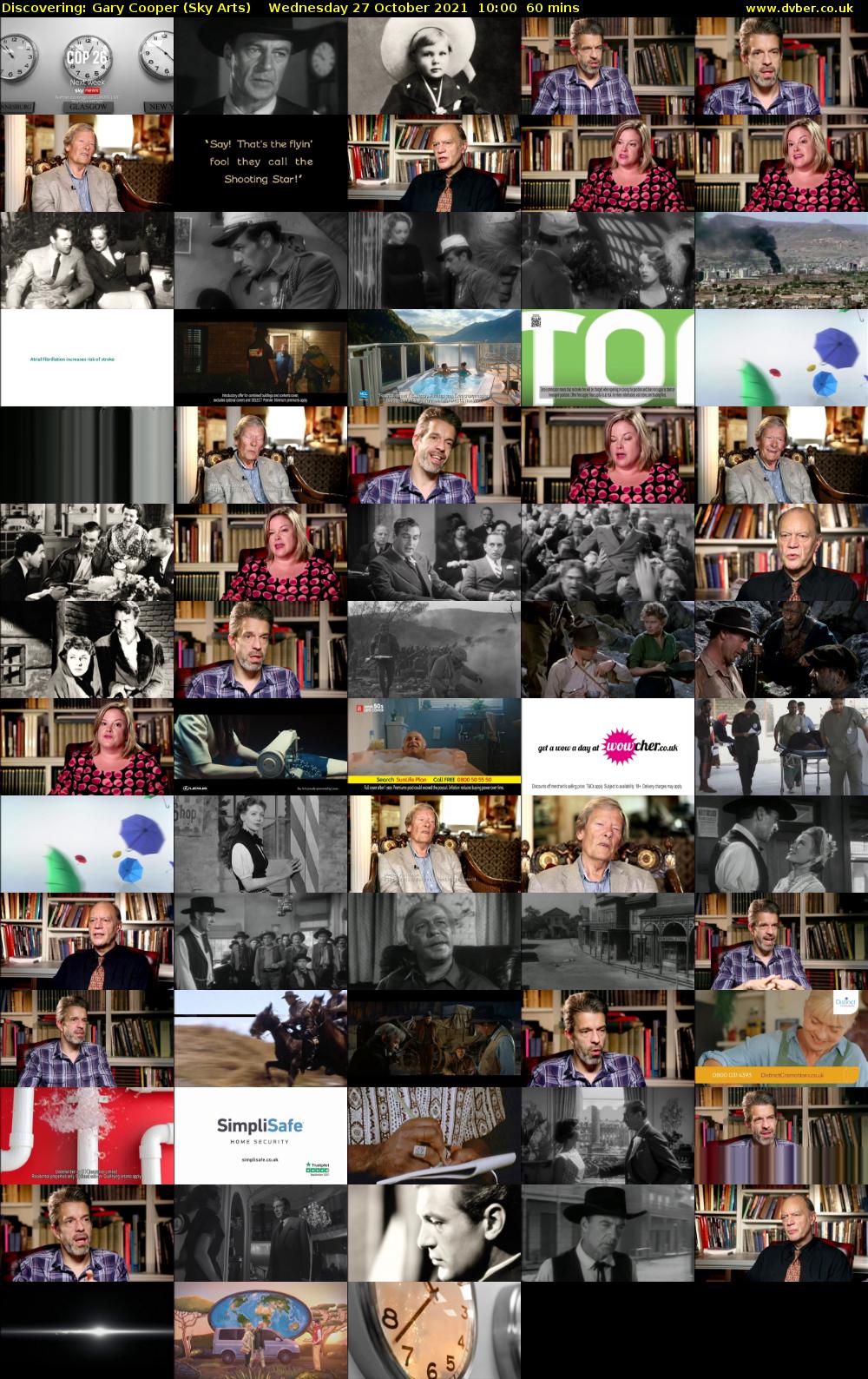 Discovering: Gary Cooper (Sky Arts) Wednesday 27 October 2021 10:00 - 11:00