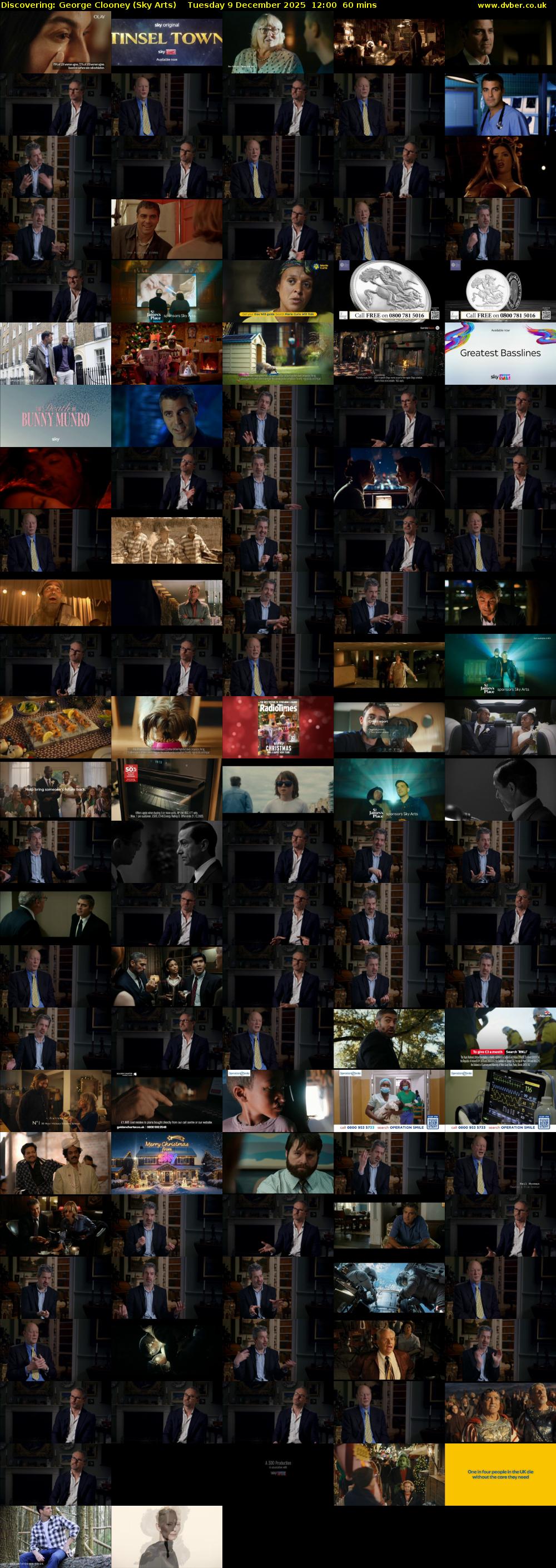 Discovering: George Clooney (Sky Arts) Tuesday 9 December 2025 12:00 - 13:00