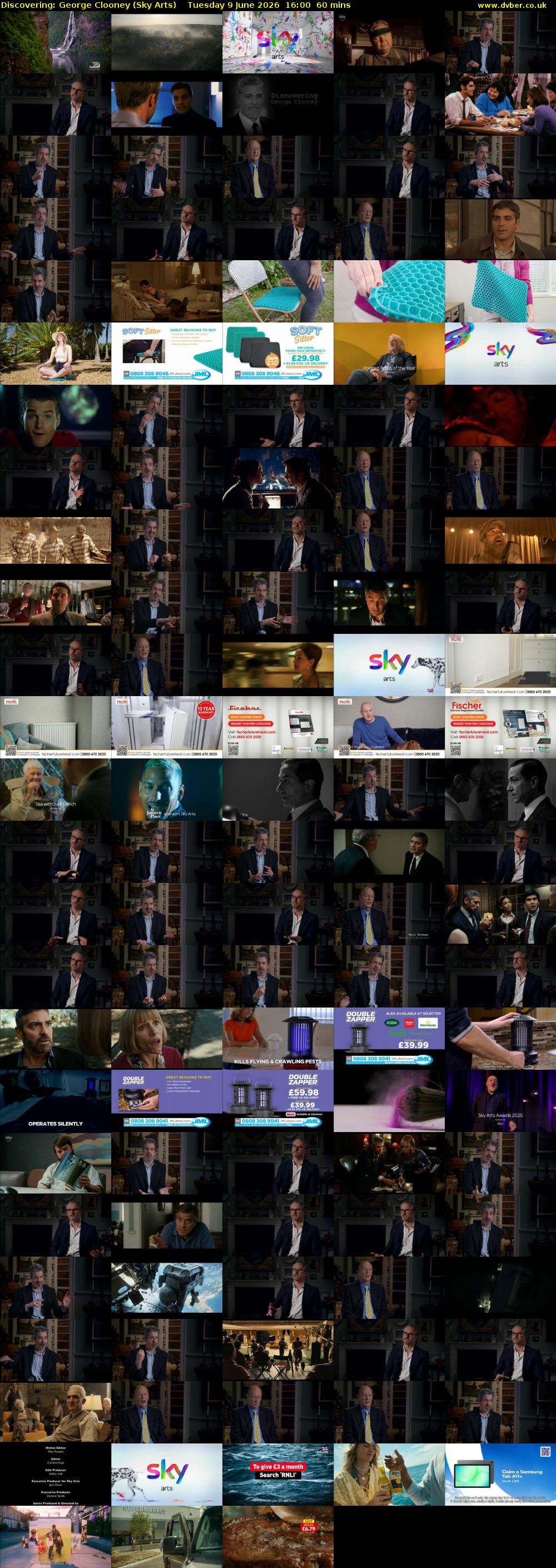 Discovering: George Clooney (Sky Arts) Tuesday 9 June 2026 16:00 - 17:00