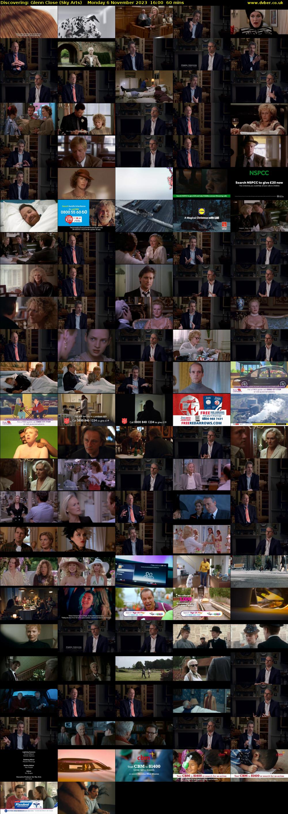 Discovering: Glenn Close (Sky Arts) Monday 6 November 2023 16:00 - 17:00
