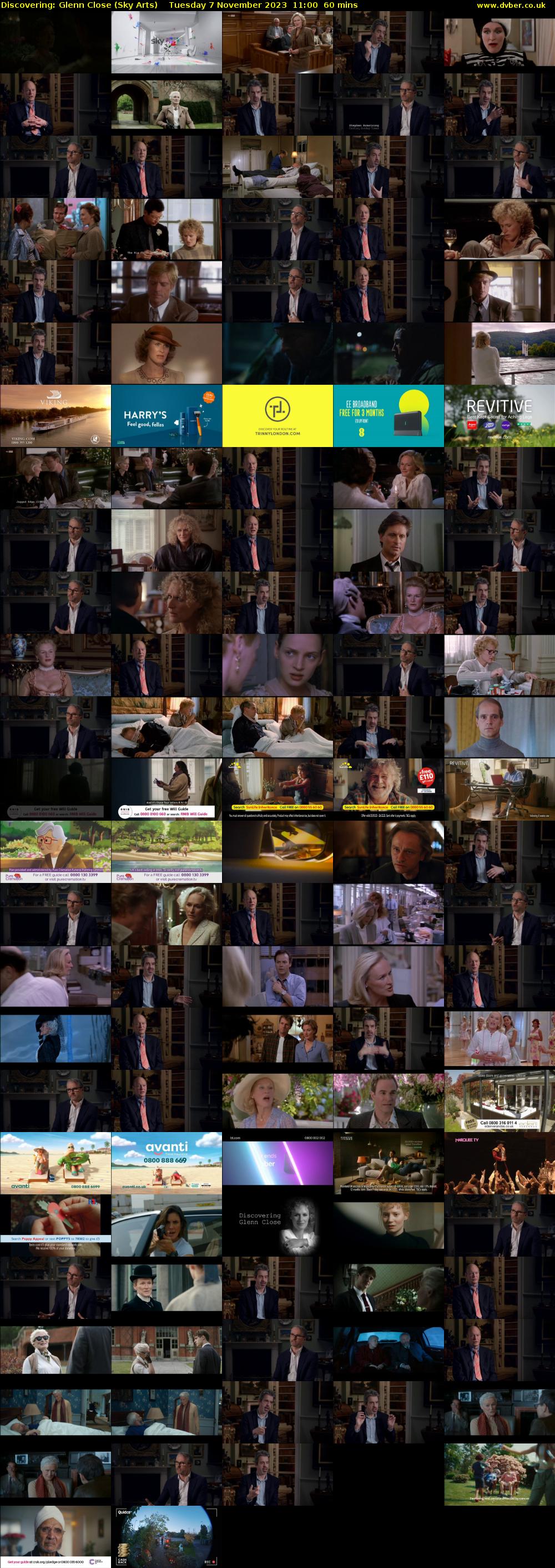 Discovering: Glenn Close (Sky Arts) Tuesday 7 November 2023 11:00 - 12:00