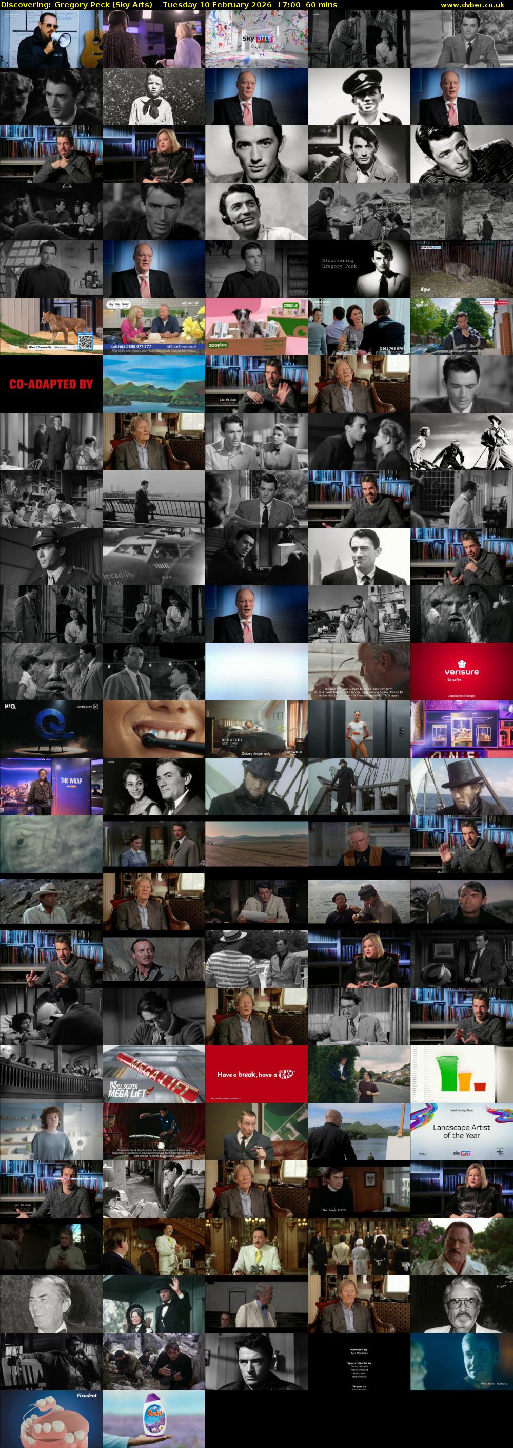 Discovering: Gregory Peck (Sky Arts) Tuesday 10 February 2026 17:00 - 18:00