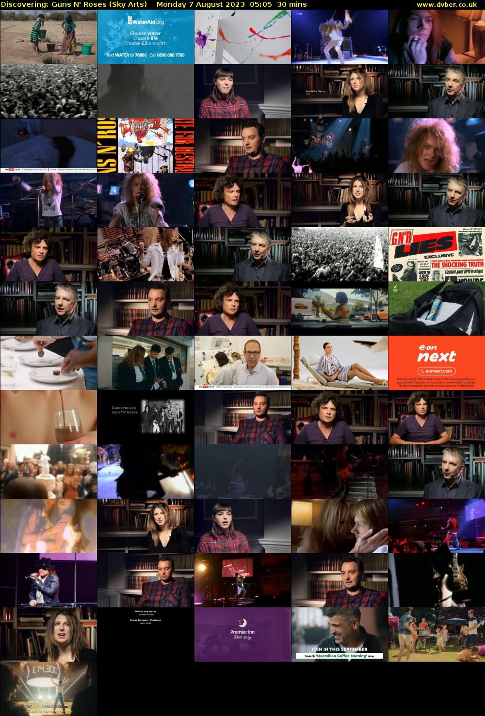 Discovering: Guns N' Roses (Sky Arts) Monday 7 August 2023 05:05 - 05:35