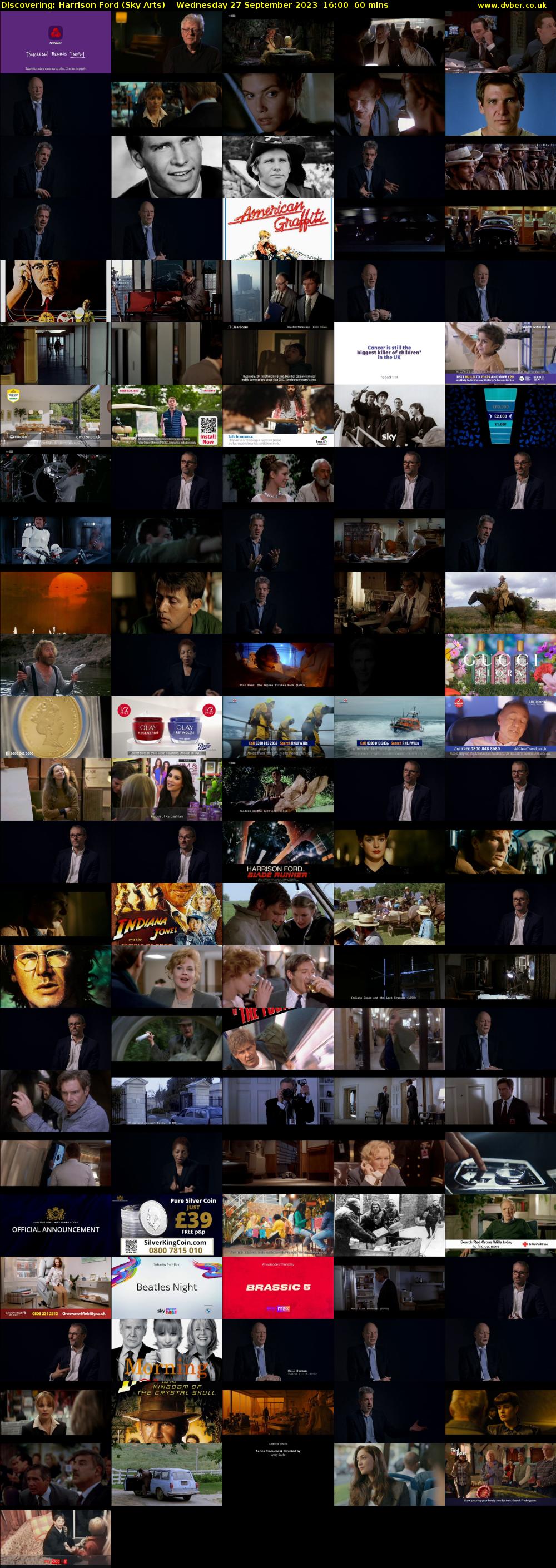 Discovering: Harrison Ford (Sky Arts) Wednesday 27 September 2023 16:00 - 17:00