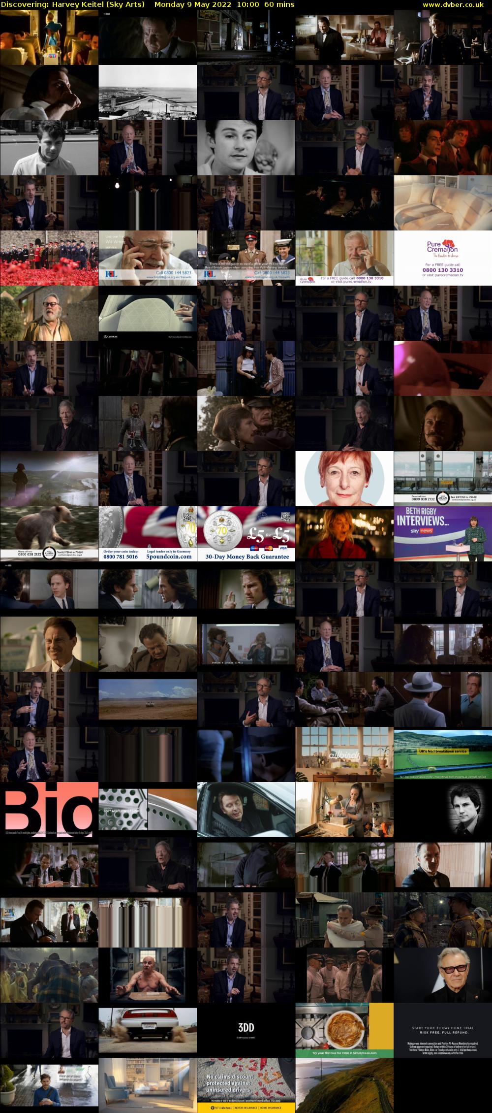 Discovering: Harvey Keitel (Sky Arts) Monday 9 May 2022 10:00 - 11:00