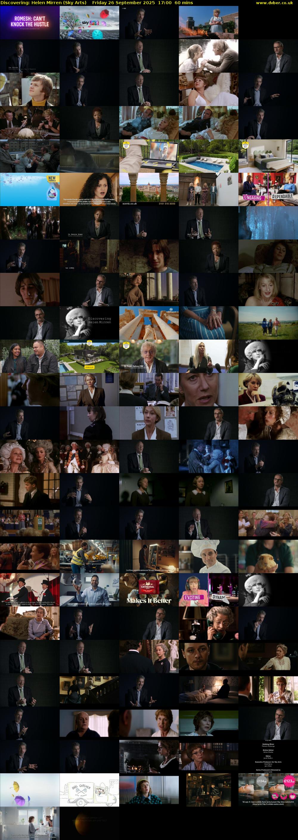 Discovering: Helen Mirren (Sky Arts) Friday 26 September 2025 17:00 - 18:00