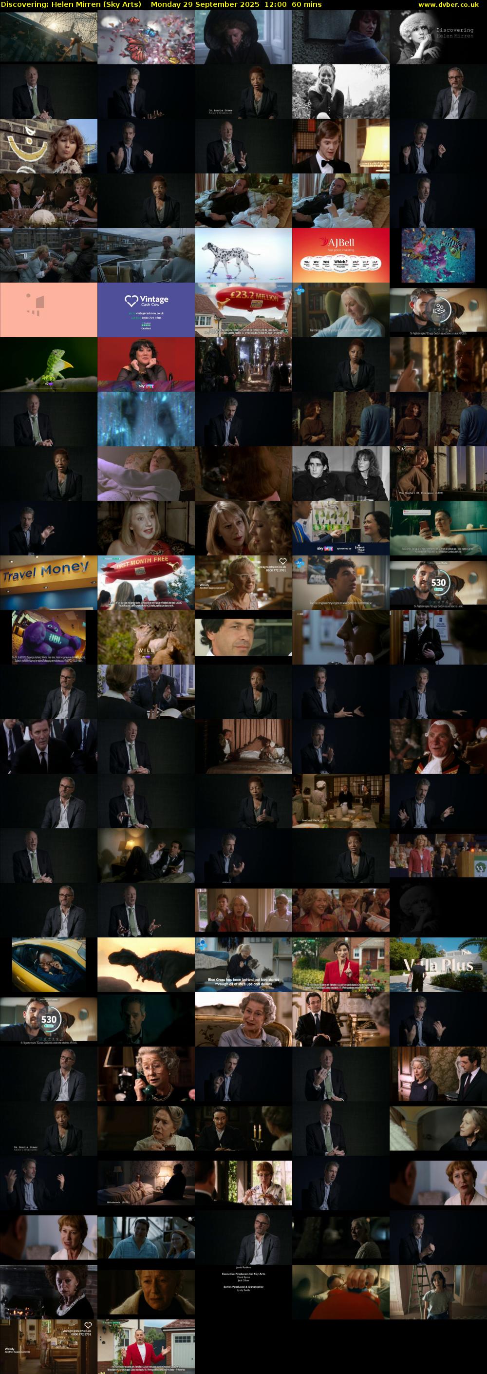 Discovering: Helen Mirren (Sky Arts) Monday 29 September 2025 12:00 - 13:00