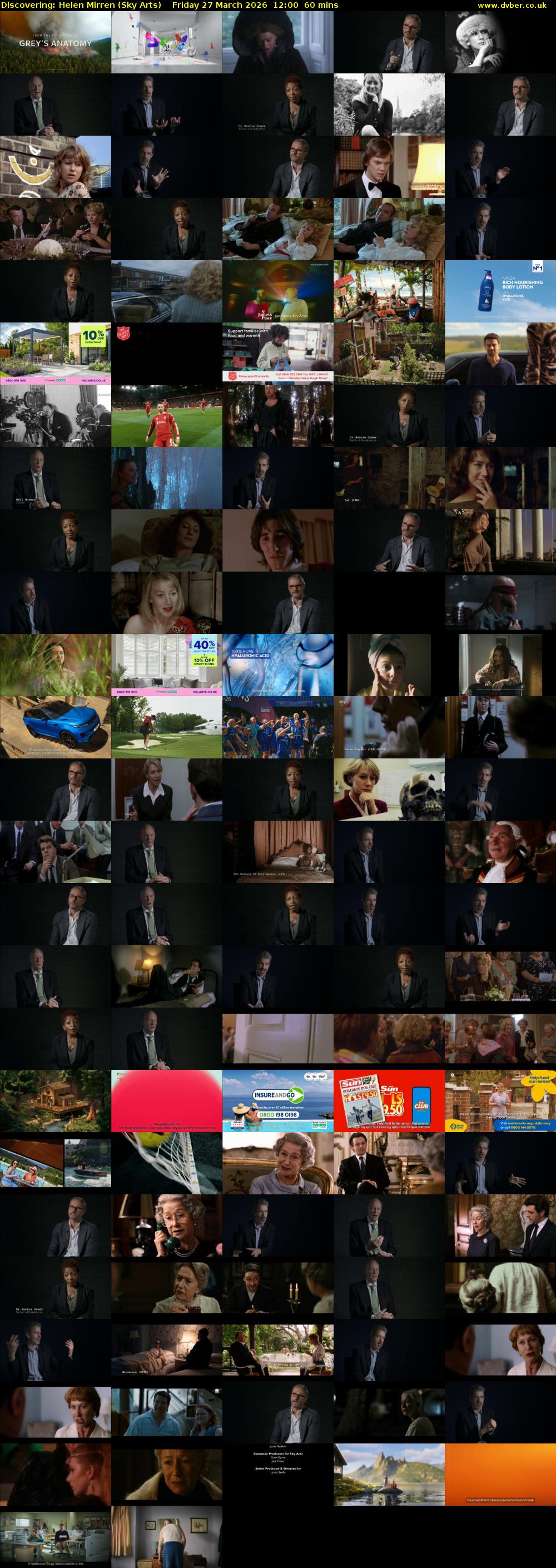 Discovering: Helen Mirren (Sky Arts) Friday 27 March 2026 12:00 - 13:00