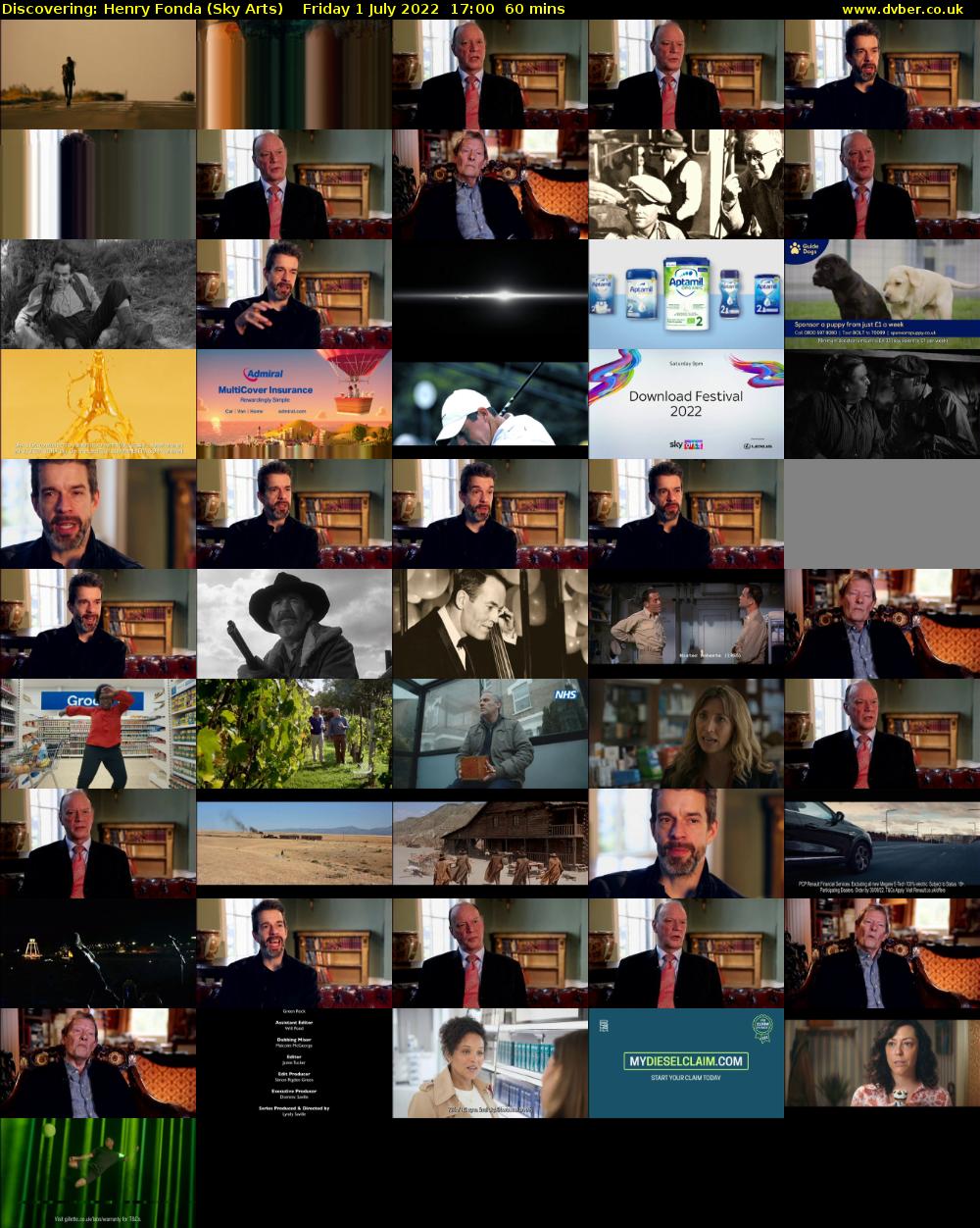 Discovering: Henry Fonda (Sky Arts) Friday 1 July 2022 17:00 - 18:00