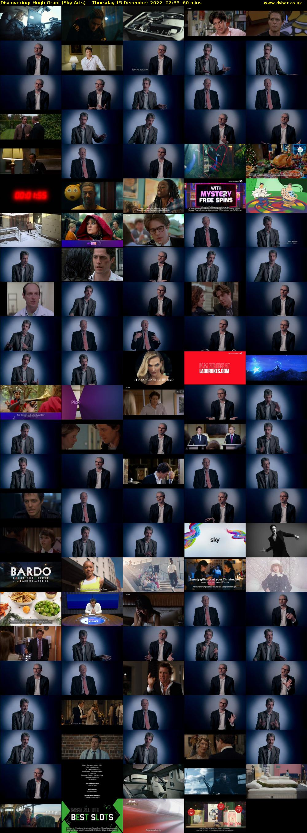 Discovering: Hugh Grant (Sky Arts) Thursday 15 December 2022 02:35 - 03:35